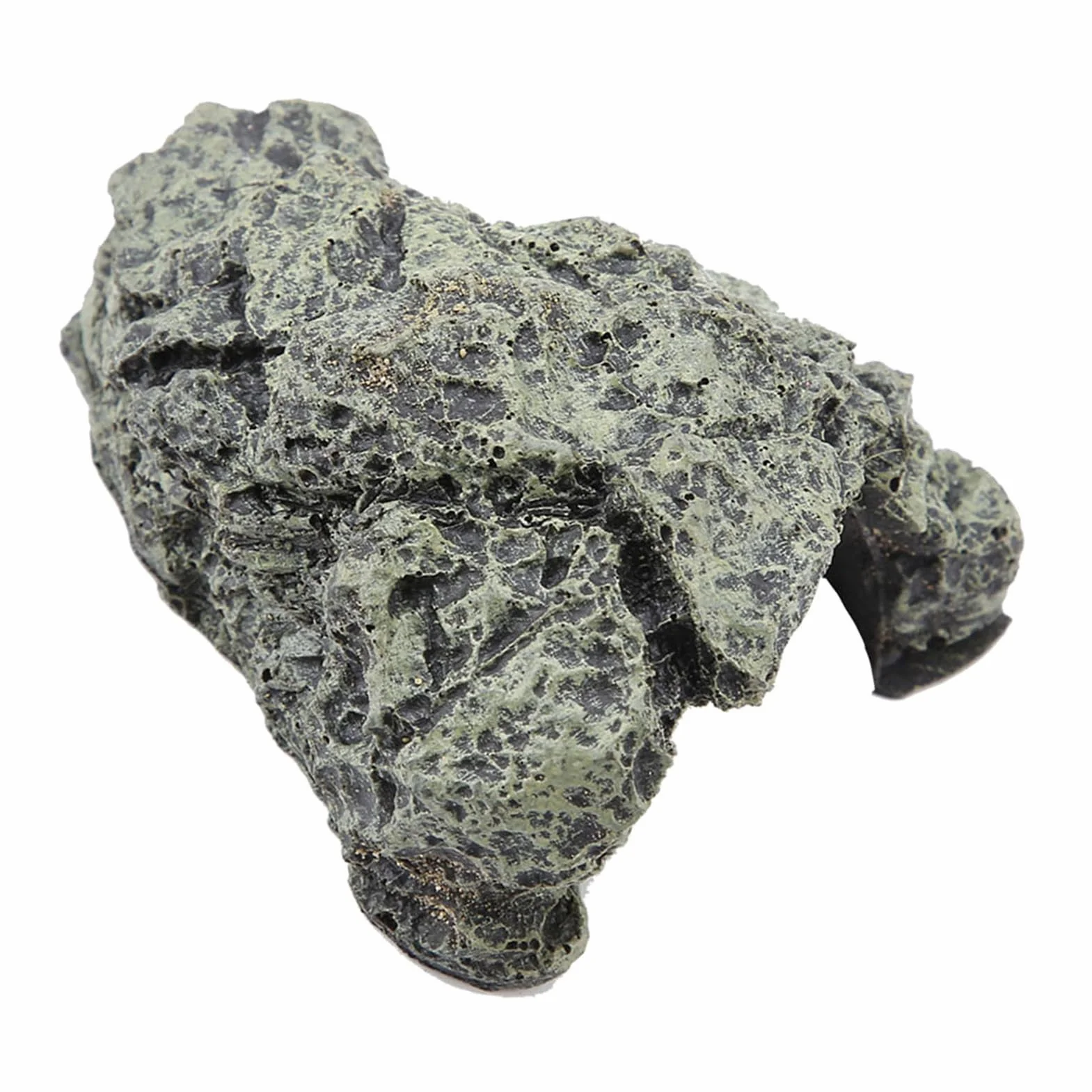 Ejoyous Cueva de Ocultación de Peces, Diseño de Doble Función, Refugio de Resina de Roca de Decoración de Tanque de Escondite de Gecko, para Gecko, Ranas, Pescado, Cangrejos, con Nuestros Accesorios