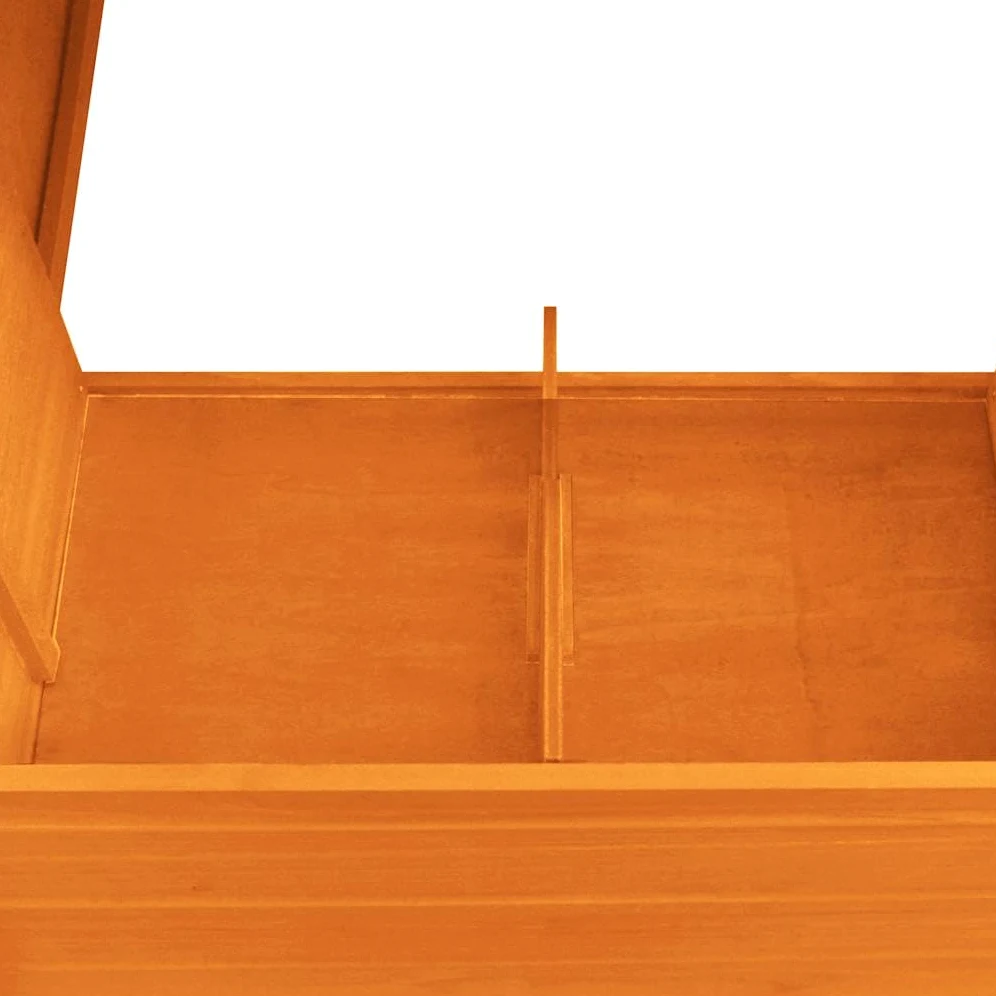 Gallinero exterior de madera de pino con techo verde impermeable, Rampa de acceso, pajarera, jaula de huevos y bandeja deslizante para pollos