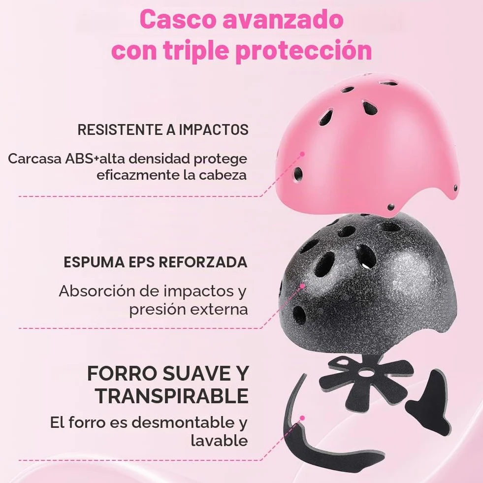 Flintronic Casco Bicicleta Niños Ajustable 2-13 Años Casco Scooter Deportes Aire Libre