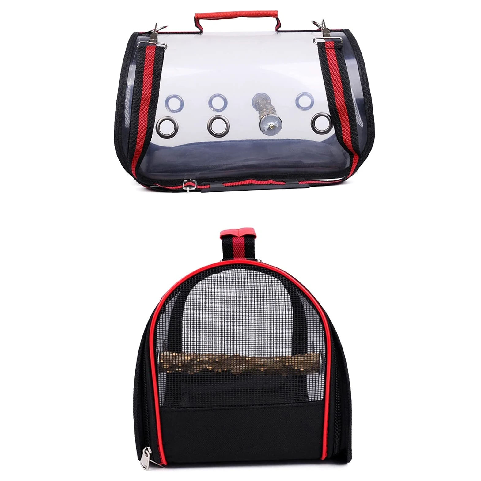 Jaula para Pájaros Mochila de pájaros ligeros Transparente y transpirable Pájaro Bolsa de viaje Pájaro Pájaro Copa de alimentación adecuada for transporte de aves al aire libre Jaula para Periquitos