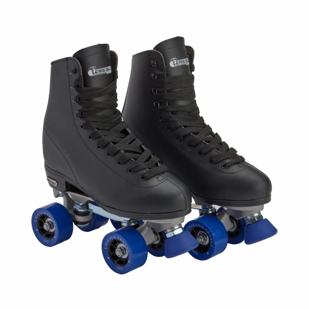 Chicago Skates Patines clásicos de Pista cuádruple Negros para Hombre