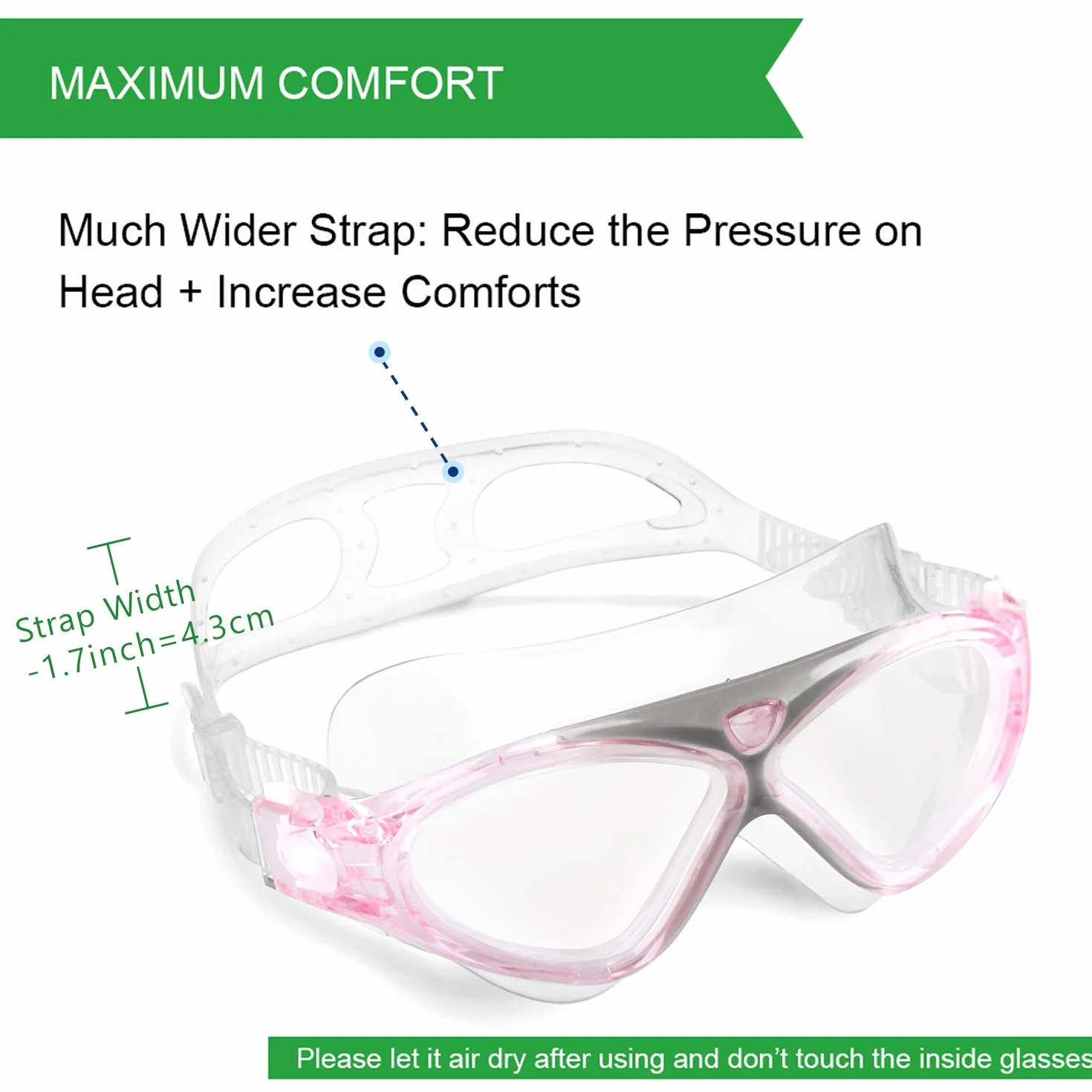 Winline Gafas de Natación para Adultos y Niños, Anti Niebla Protección UV Ajustable