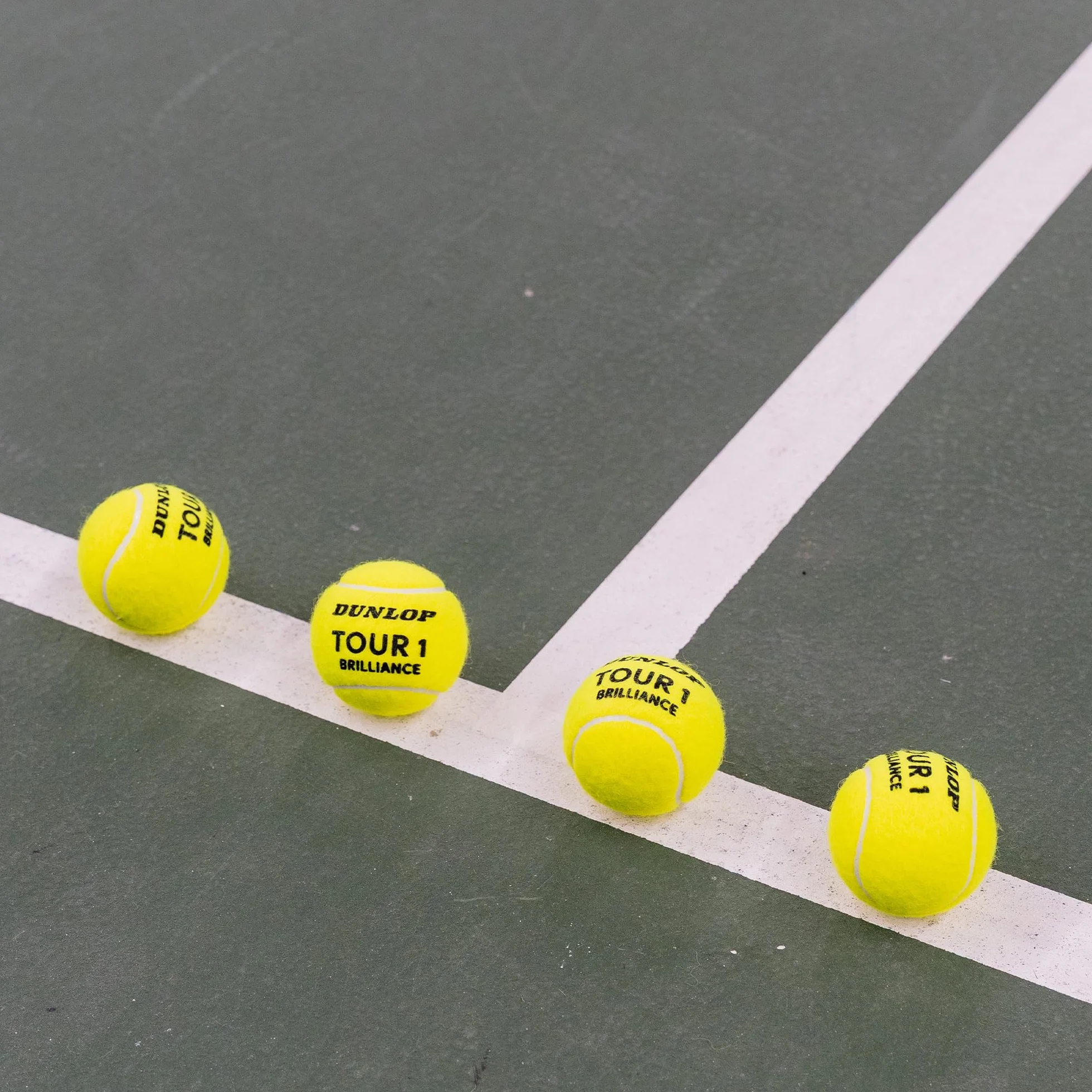 Dunlop Pelota de Tenis Tour Brilliance 4 Pelotas