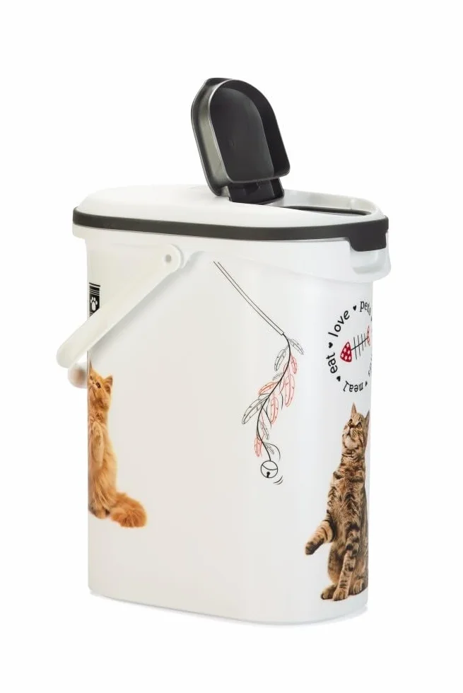 CURVER - Contenedor para pienso 10 L, 19 x 29 x 34 cm, Multicolor, 4 Kg Gatos