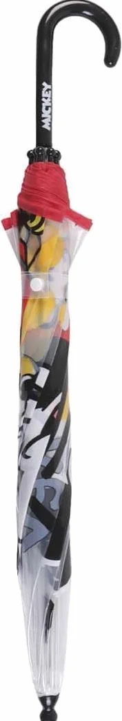 DONATELLA Paraguas infantil Mickey 70 cm 8 varillas transparente burbuja