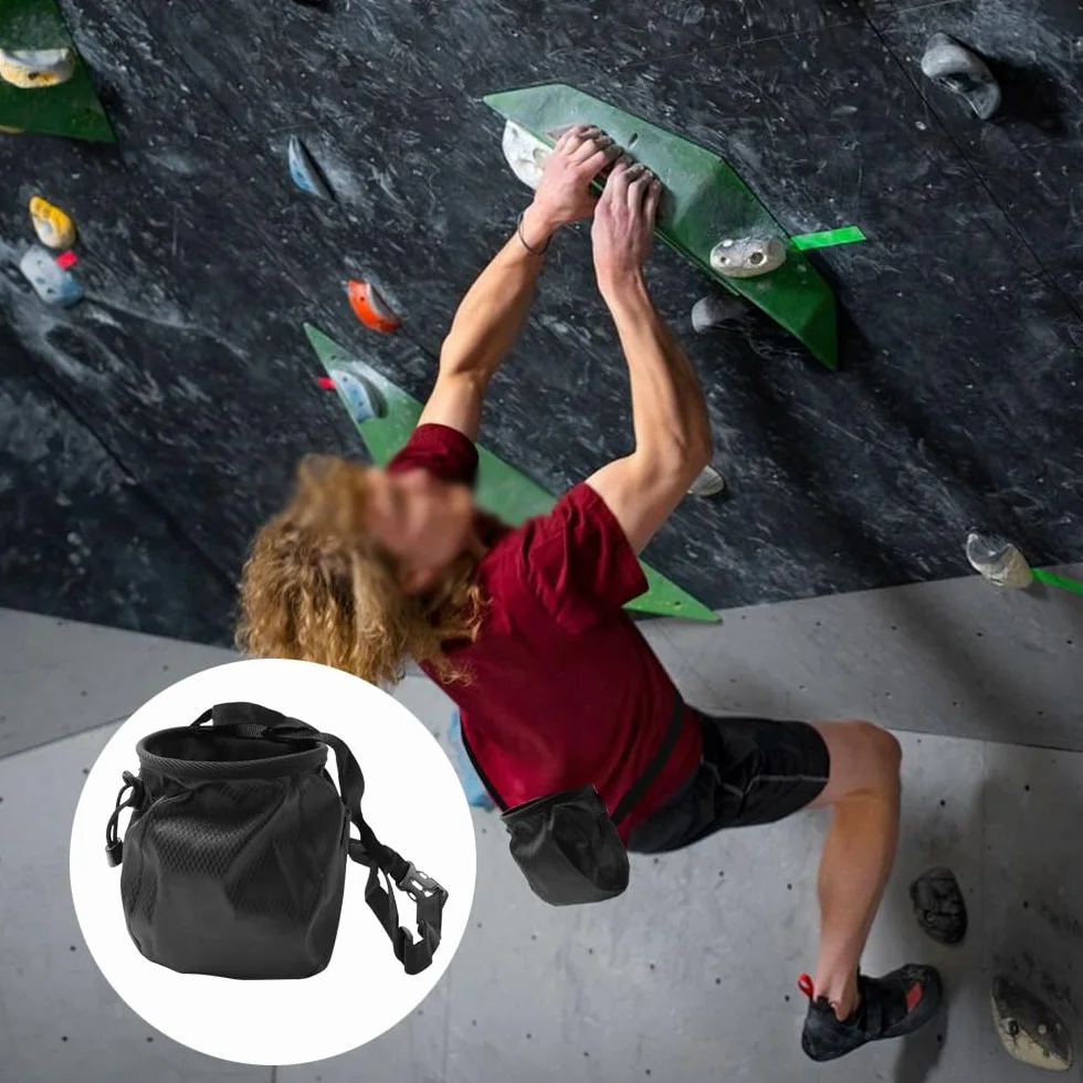 Bolsa de Tiza Riñonera para Escalada, Levantamiento de Pesas, Gimnasia