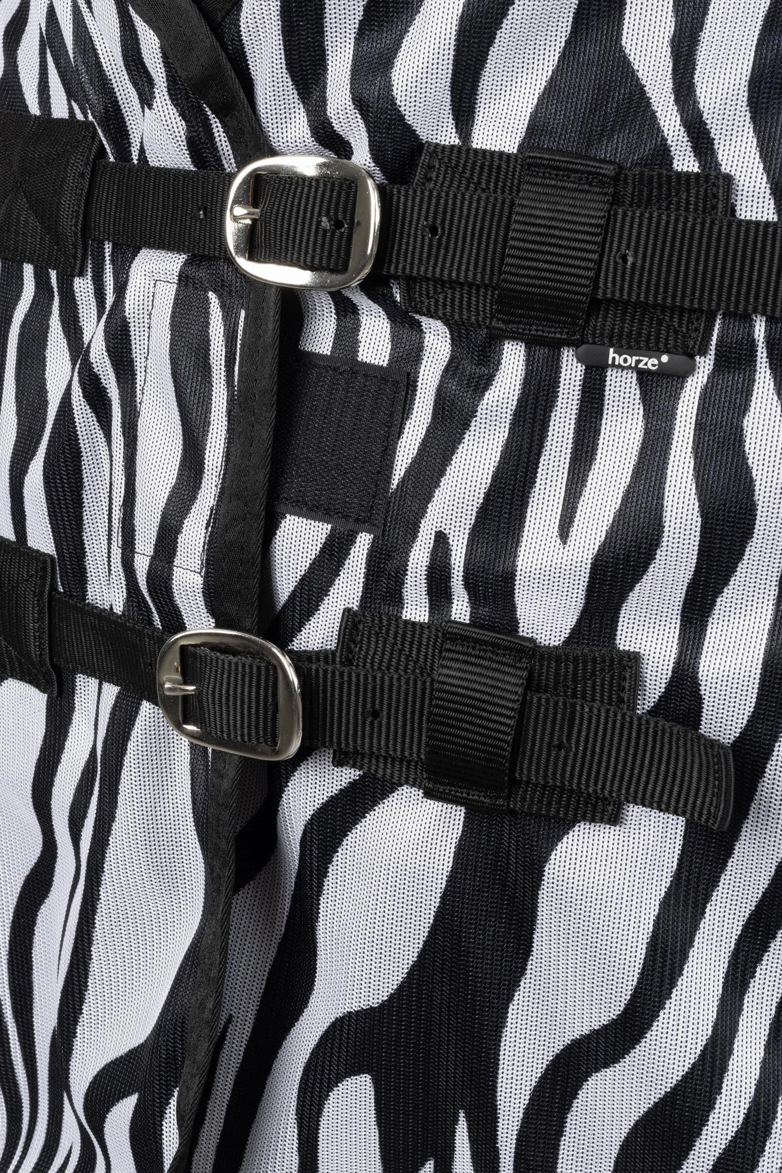 Horze Caballos Defender - Manta antimoscas con parte abdominal, protector de cuello y cola, protección contra insectos y protección UV