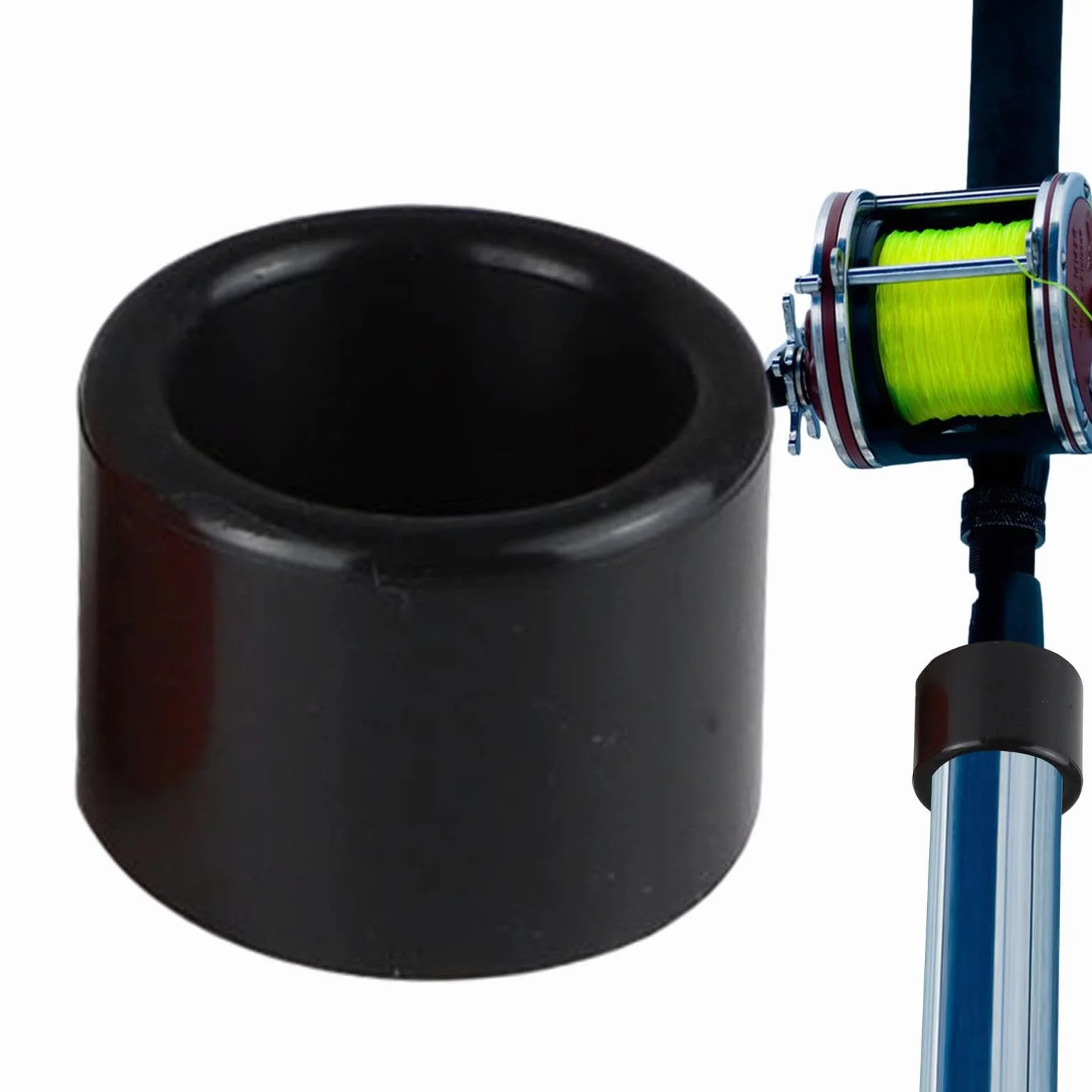 Tapones para tubo de caña de pescar 40 mm silicona cubierta protectora antipolvo