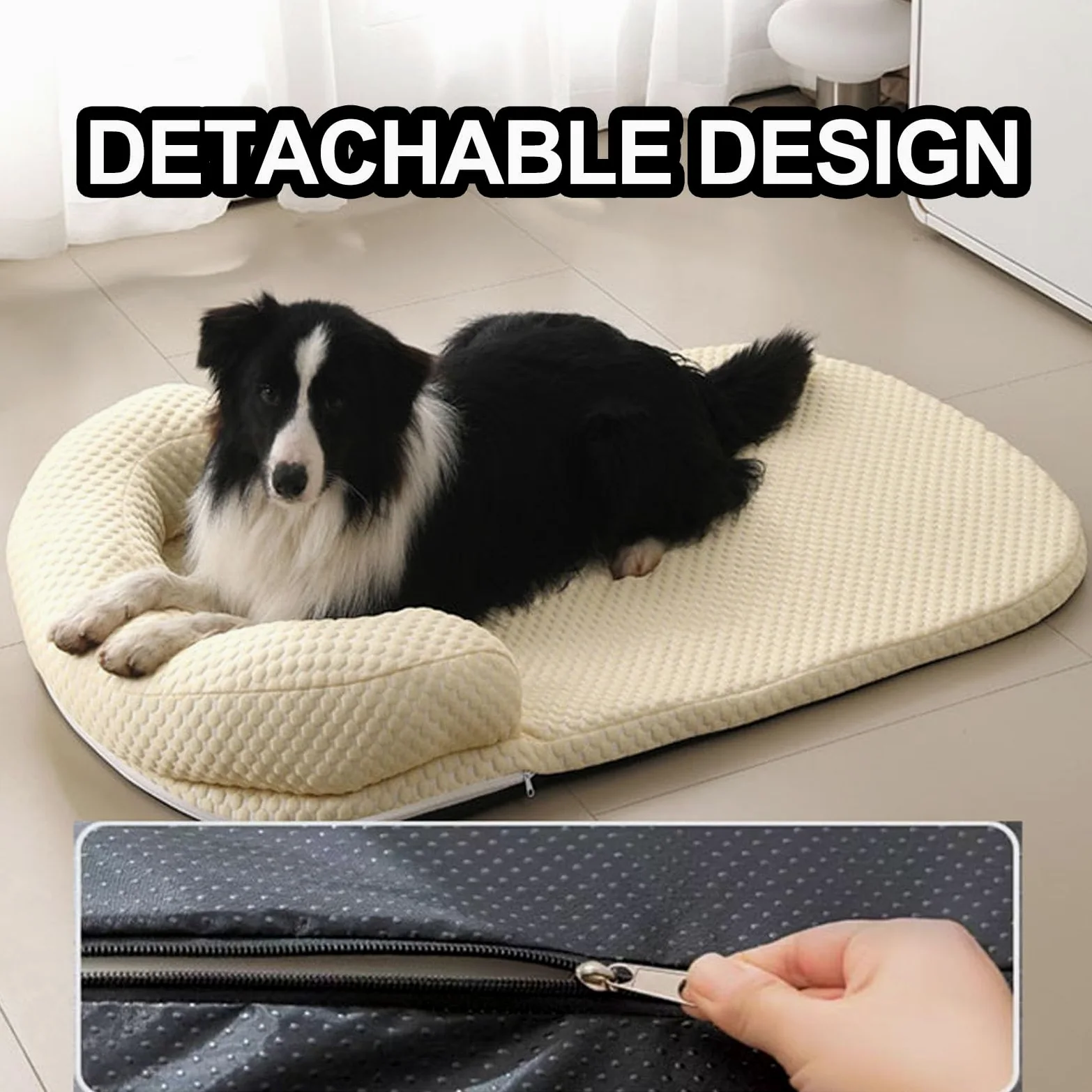 Manta Refrescante Perro con Almohada, Extraíble for Limpieza, Base Antideslizante(Green,80x60cm)