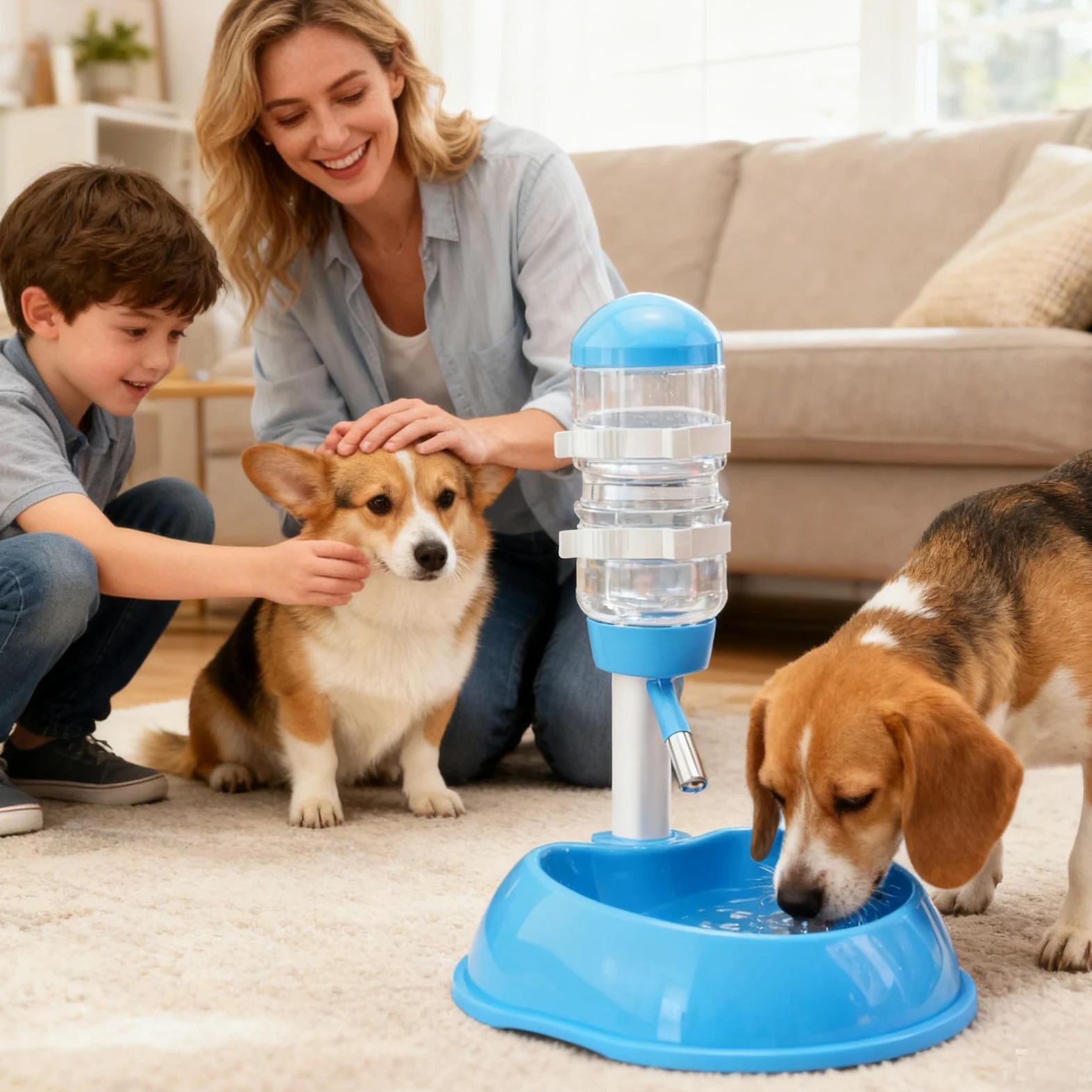 Bebedero Automático para Gatos Suministros De Bebida para Lento De Pie | Fuente de Pie para Mascotas con Altura Regulable Para Animales Pequeños Ardillas Conejos y Erizos