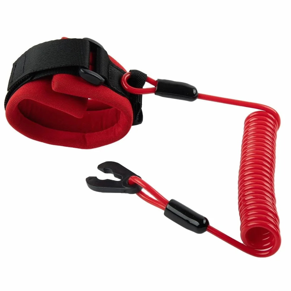 Cordón de seguridad para interruptor de apagado de esquí acuático JT900 JT1100, cable de poliuretano