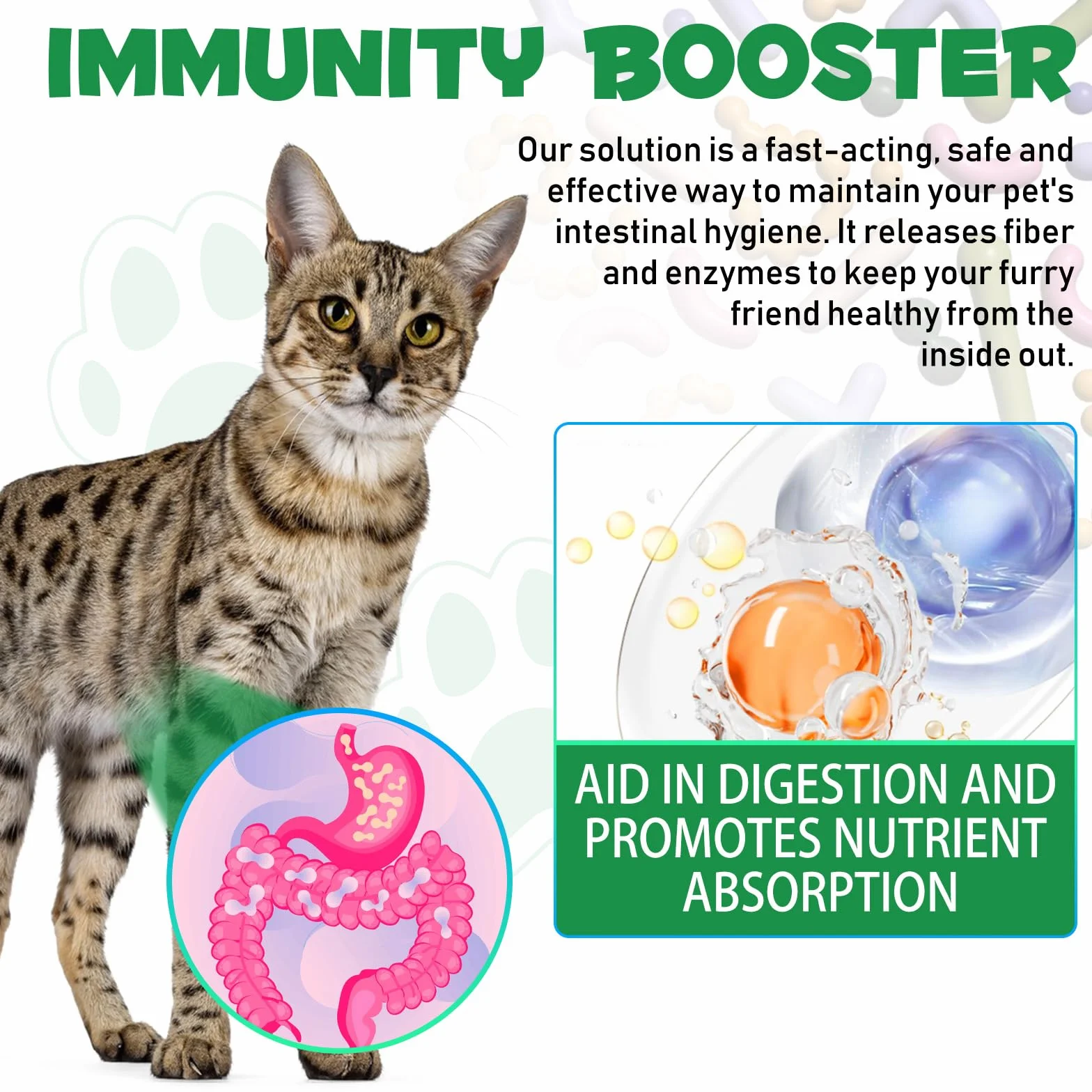 Vermífugo líquido para Gatos, Gotas vermífugas Naturales a Base de Plantas para Gatos, 100% Natural, favorece la Salud y la higiene intestinal, Mejora la digestión, refuerza la inmunidad 60 ml