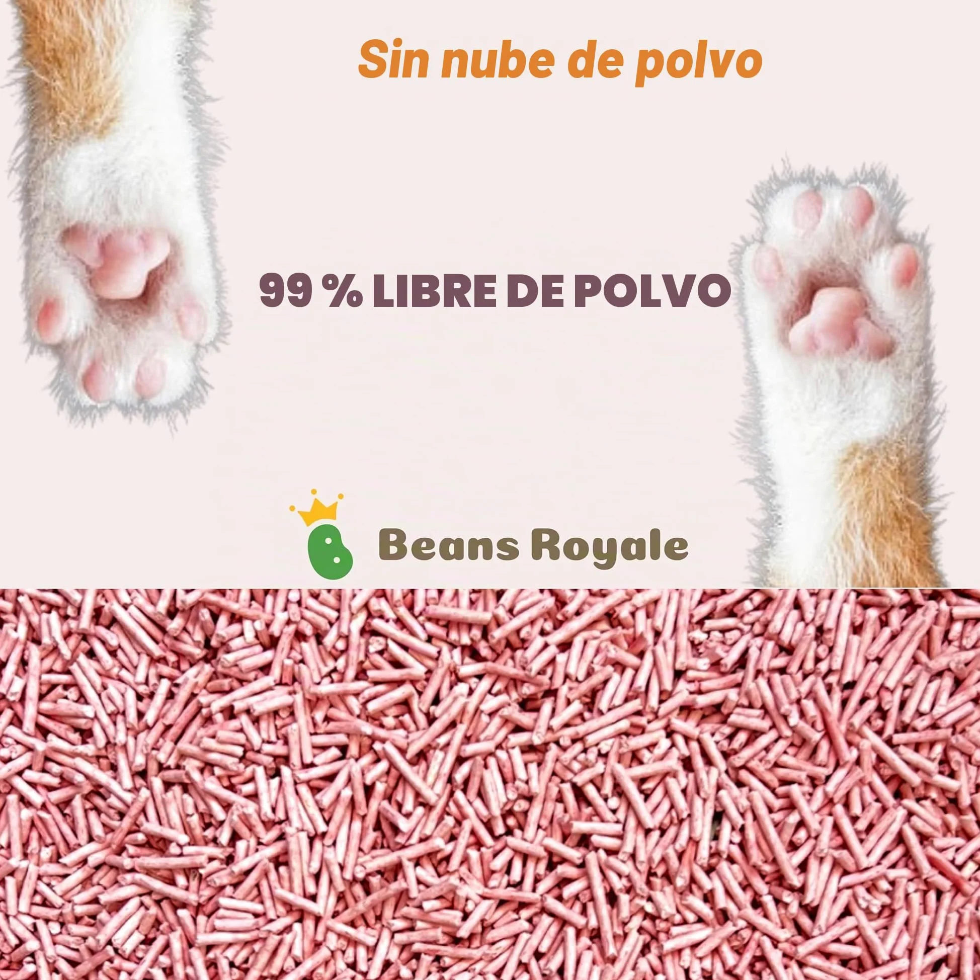 Paquete de 2 Piezas (6 L x 2) Arena para Gatos de Tofu, Arena aglutinante para Gatos, desechable, Fibra de Guisante, sin Polvo, Control de olores, bajo Seguimiento, Ligera
