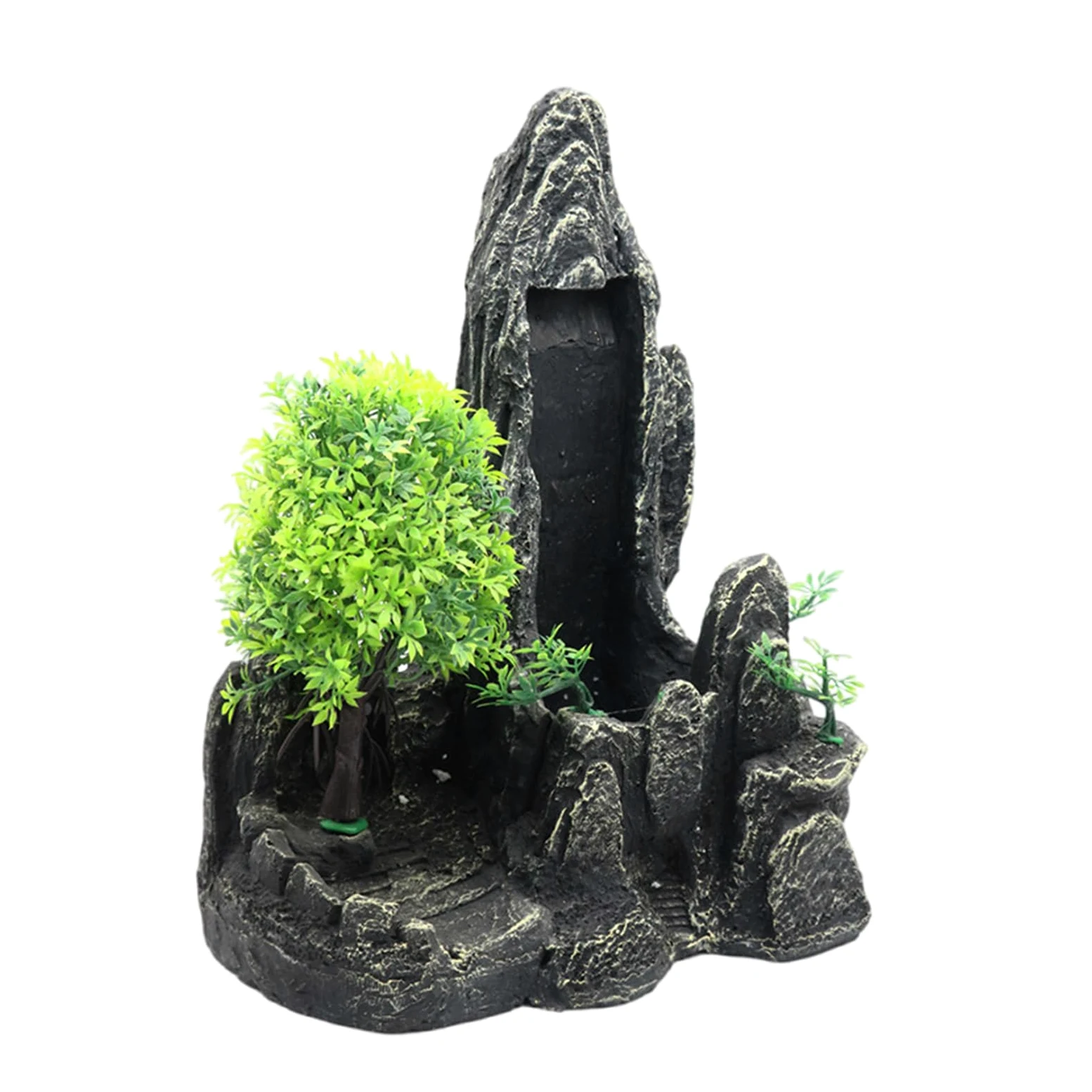 Acuarios jardín de rocas cría decoración de montaña acuario accesorios de paisajismo pantallas estéticas decoraciones de acuario grandes figuras ornamentales de cueva