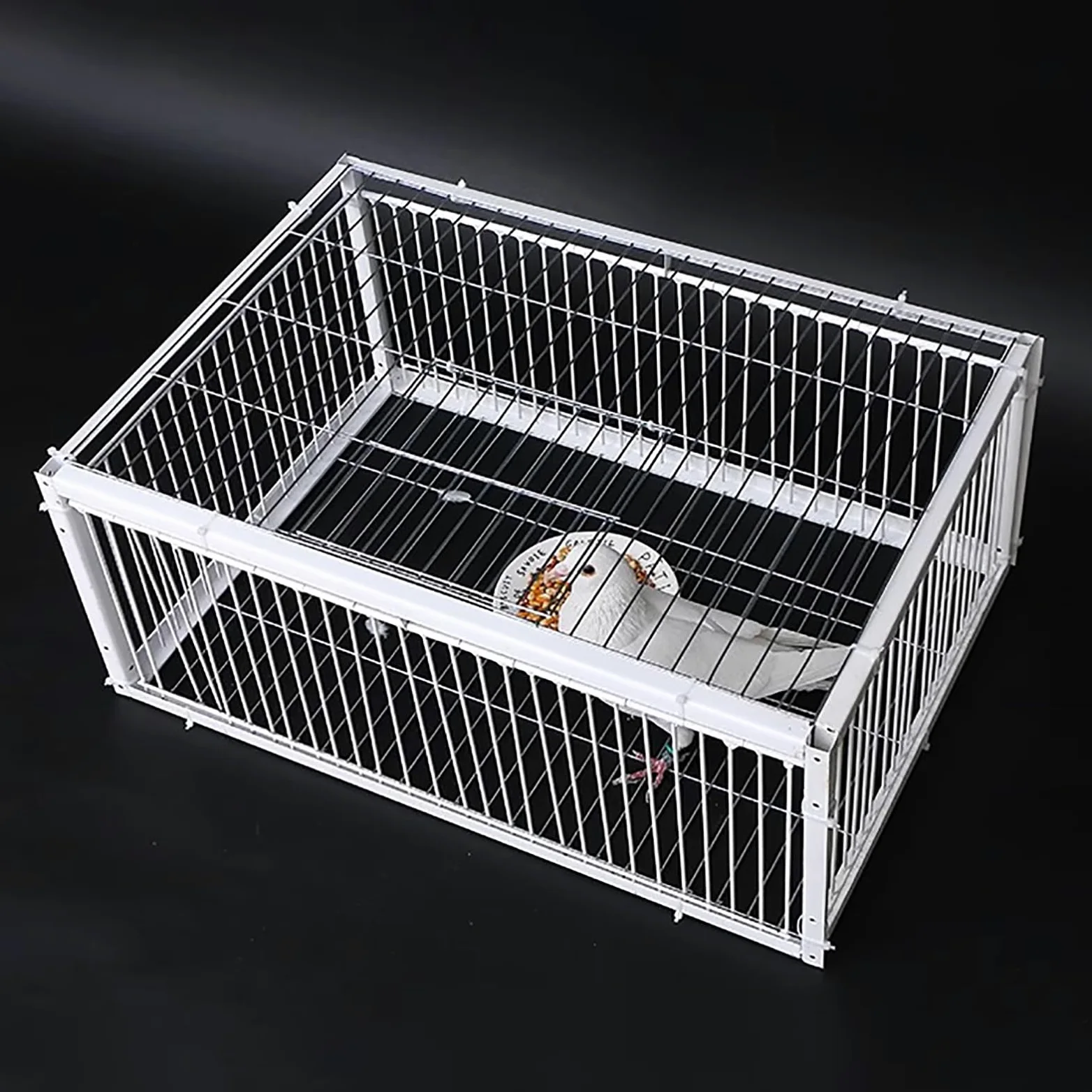 Jaula para pájaros, Trampa para Palomas, Jaula para gallinas y pájaros con diseño a Prueba de Fugas, gallinero portátil para Palomas con Entrada unidireccional, Jaula para Palomas de Cuatro