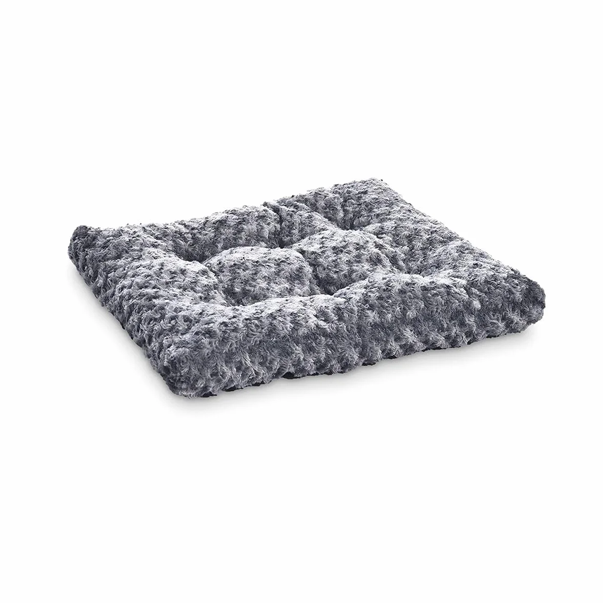 Amazon Basics Se puede lavar a máquina Cama para mascotas, para perros - Poliéster, 89 x 58 x 8 cm (L x W x H), gris en espiral