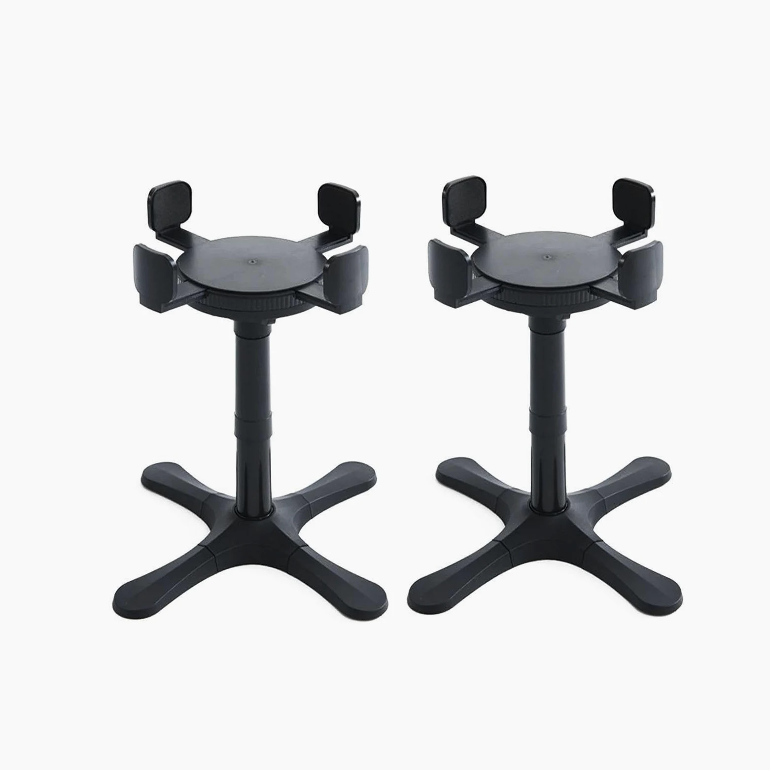 Soporte para Comedero Elevado Ajustable para Perros Portacomederos Antideslizante Regulable Tazón Individual Portátil Adecuado para Perros, 2 Piezas