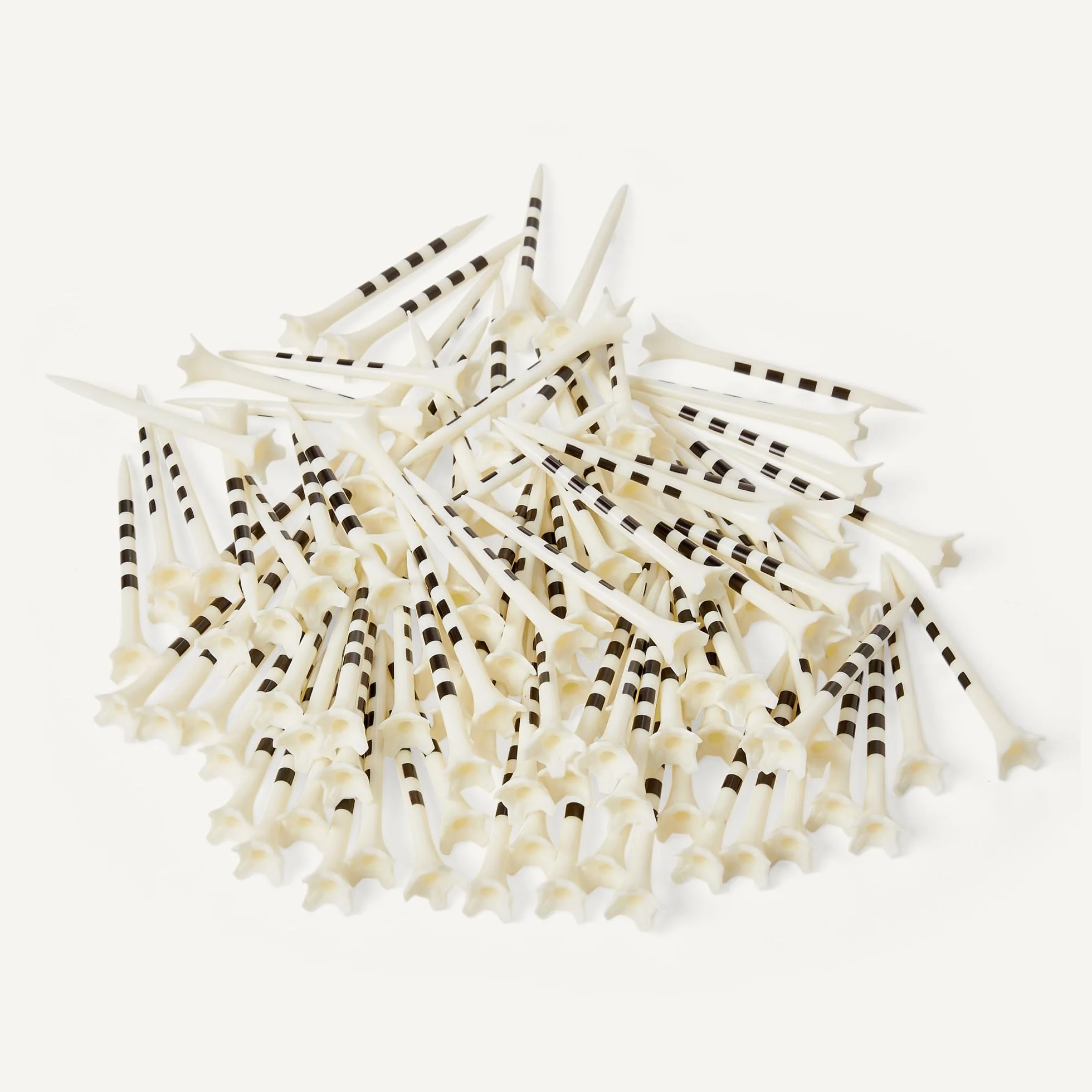 Amazon Basics Tees de Golf con Sistema de Marcador de Altura - Plástico Reciclado Cabeza de 4 Puntas - Paquete de 100
