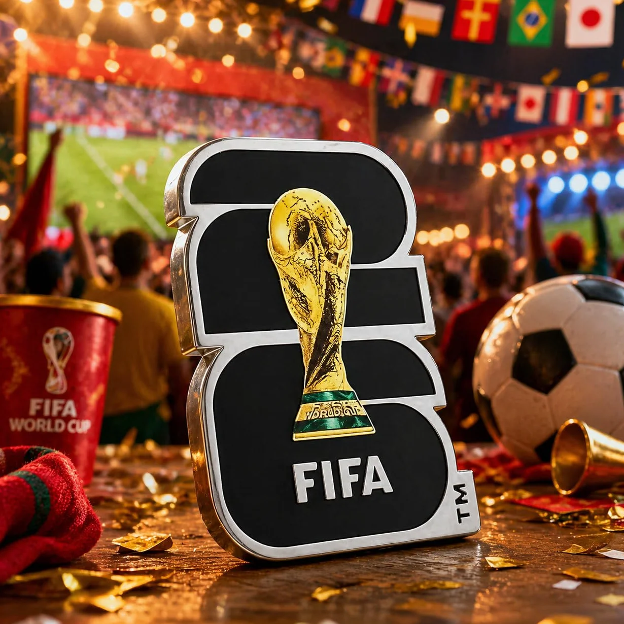 Pin Oficial FIFA Copa del Mundo 2026 – Souvenir de Aleación de Aluminio
