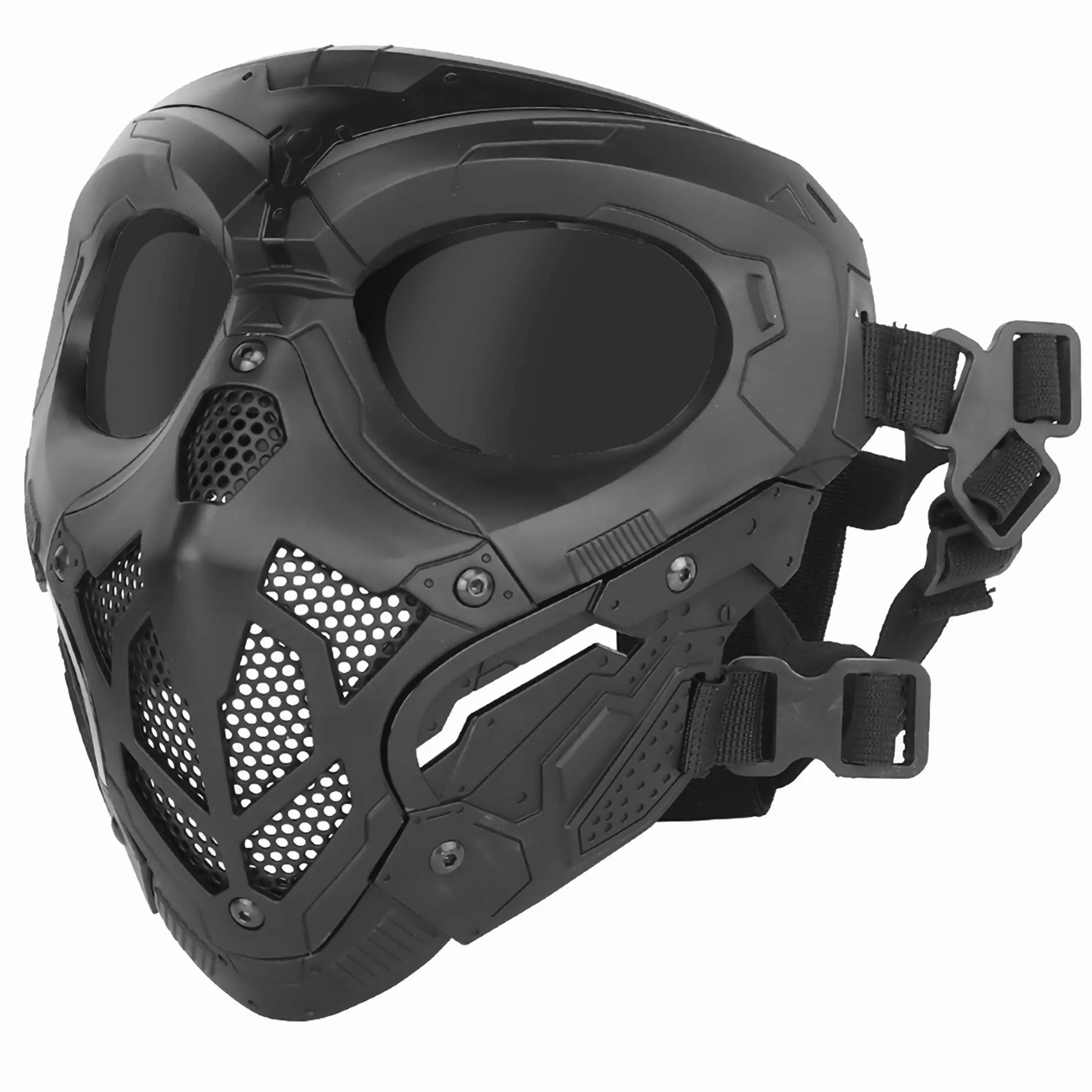 Máscara táctica Airsoft Paintball Cráneo Cara Completa Halloween CS Wargame