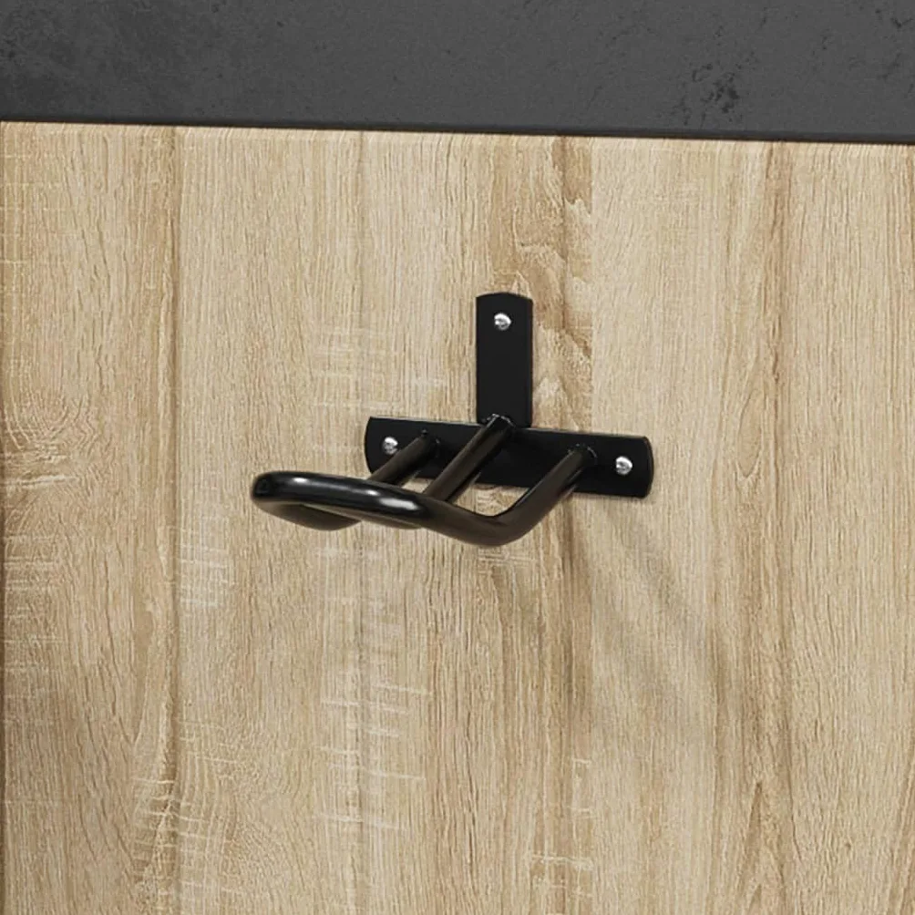 Mangloder - Soporte de pared para trenzas, hierro negro, 13 x 13 x 7,5 cm, para establo, almacenamiento, cuidado, fijación, protección y organización de riendas, trense, cabestro, correa, accesorios