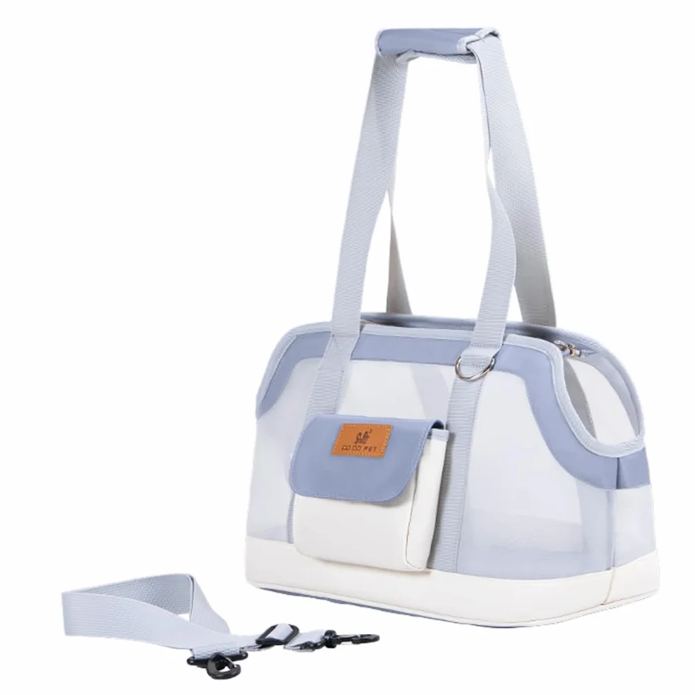 Bolsa portátil para gatos, transpirable, resistente al desgaste, bolsa de hombro portátil para perros pequeños y gatos, tela Oxford, antiarañazos, resistente a la suciedad, diseño de gran capacidad