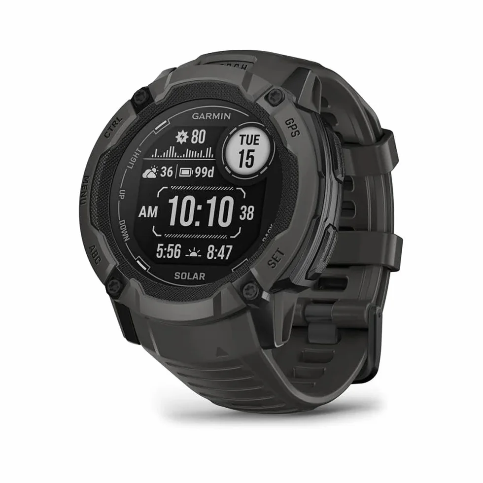 Garmin Instinct 2X Solar Reloj Inteligente GPS Resistente al Agua Carga Solar Negro
