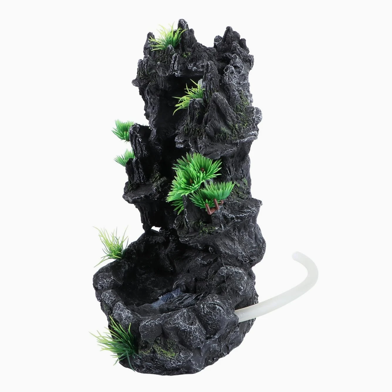 VILLCASE Paisajismo De Rocalla para Pecera Cascada De Agua Movediza Decoración De Acuarios Resina Adorno Creativo para Acuario Paisajismo para Peceras
