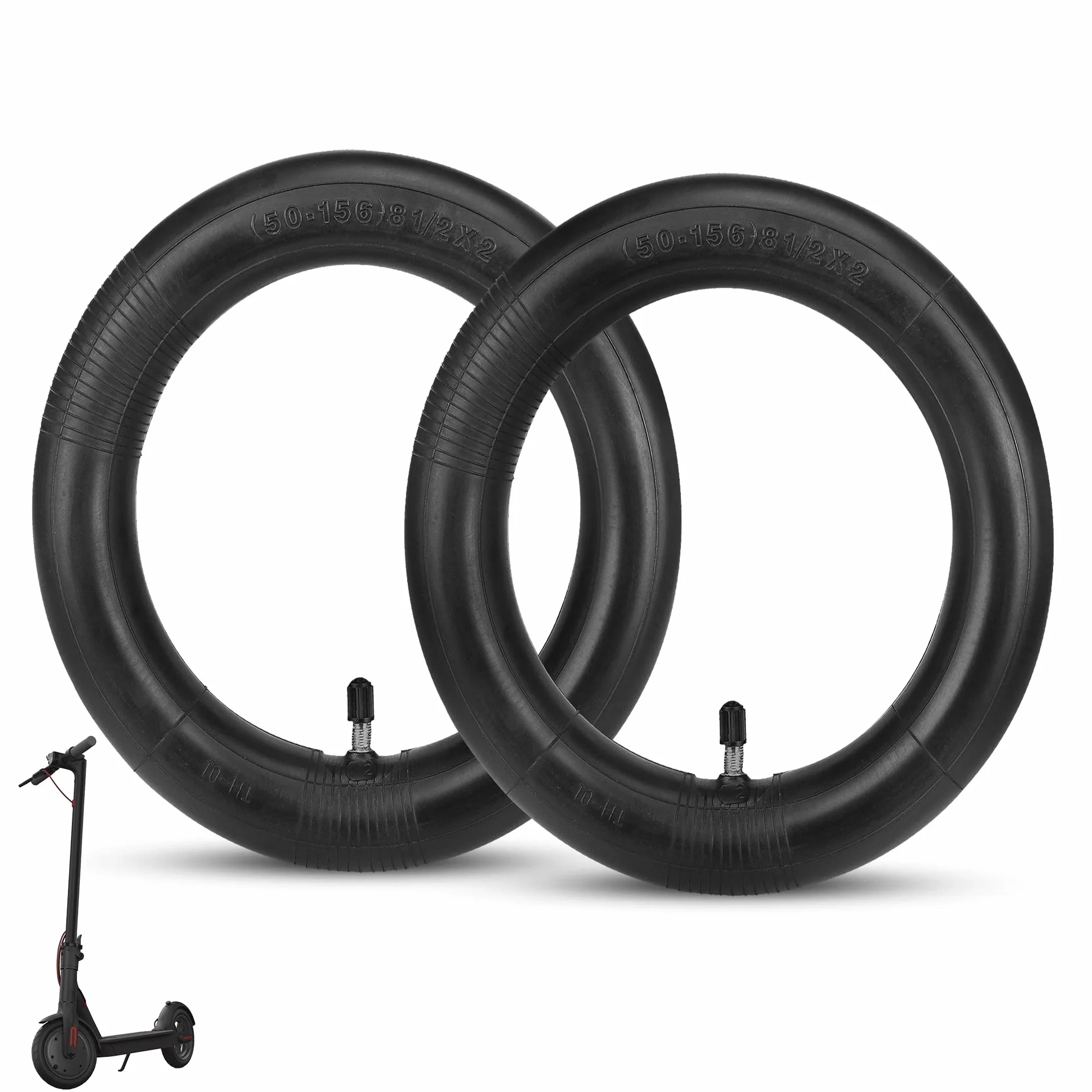 ANSENI Cámaras de Aire de Recambios 8.5 Pulgadas Reforzada Compatible Xiaomi M365 Pro 1S Pro2 2 Unidades