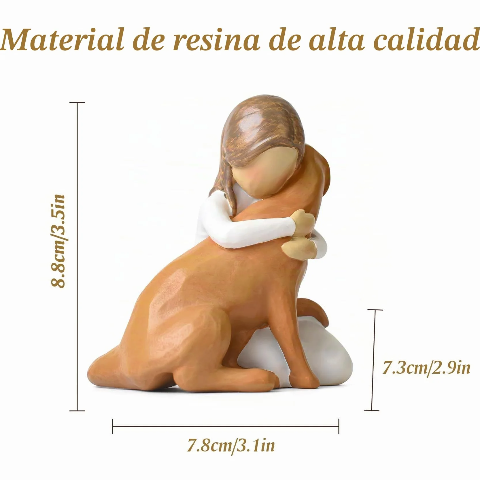 Lnrkai Regalos conmemorativos para mascotas por pérdida de perro, regalo de recuerdo de perro fallecido, resina esculpida a mano, regalos de condolencias para amantes de las mascotas, adopción de