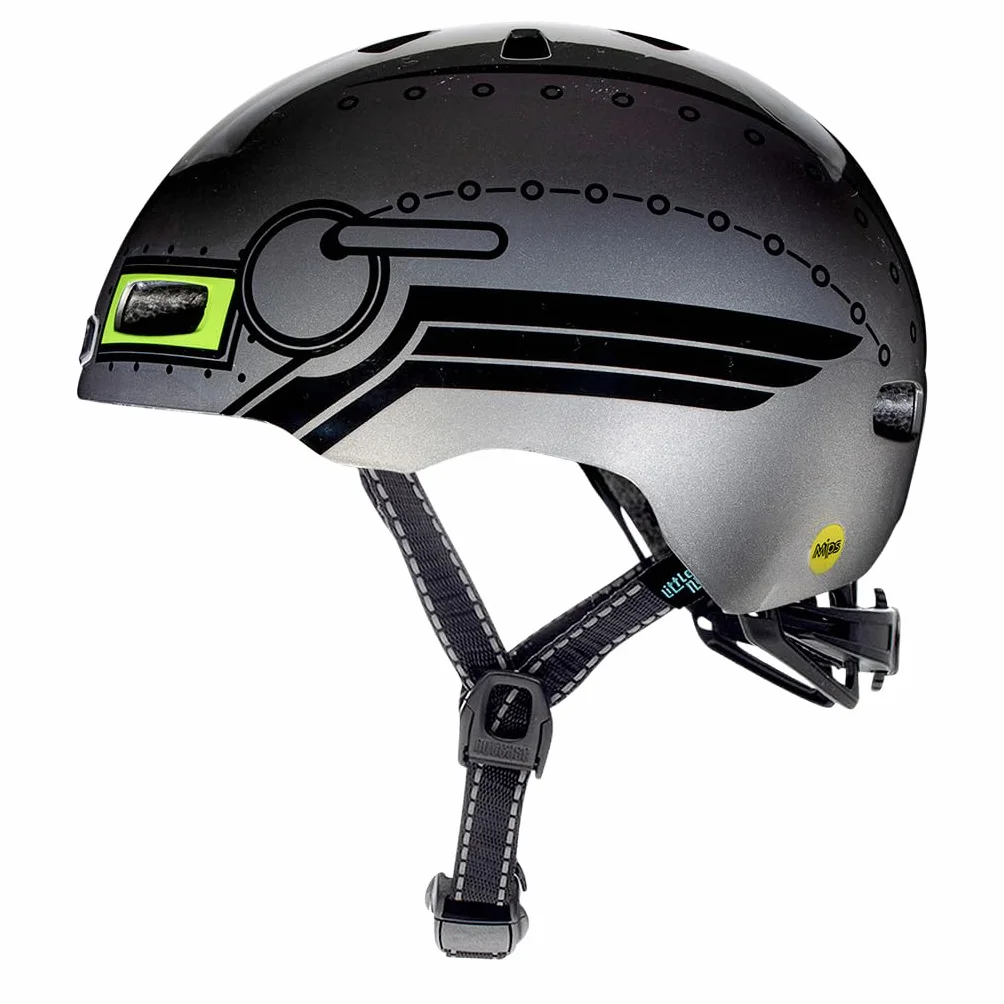 Nutcase Kinder Fahrradhelm Little Nutty Gloss, Robo Boy, 48-52 cm