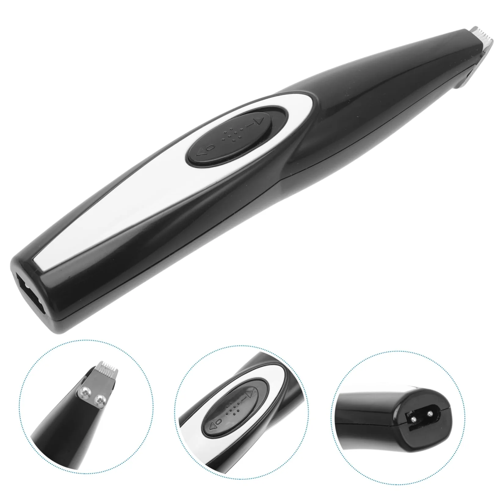 BESPORTBLE 5piezas Cortadora Eléctrica Usb Para Mascotas Recargable Para Cara Patas y Orejas De Perros y Gatos y Práctica Azul y Negro