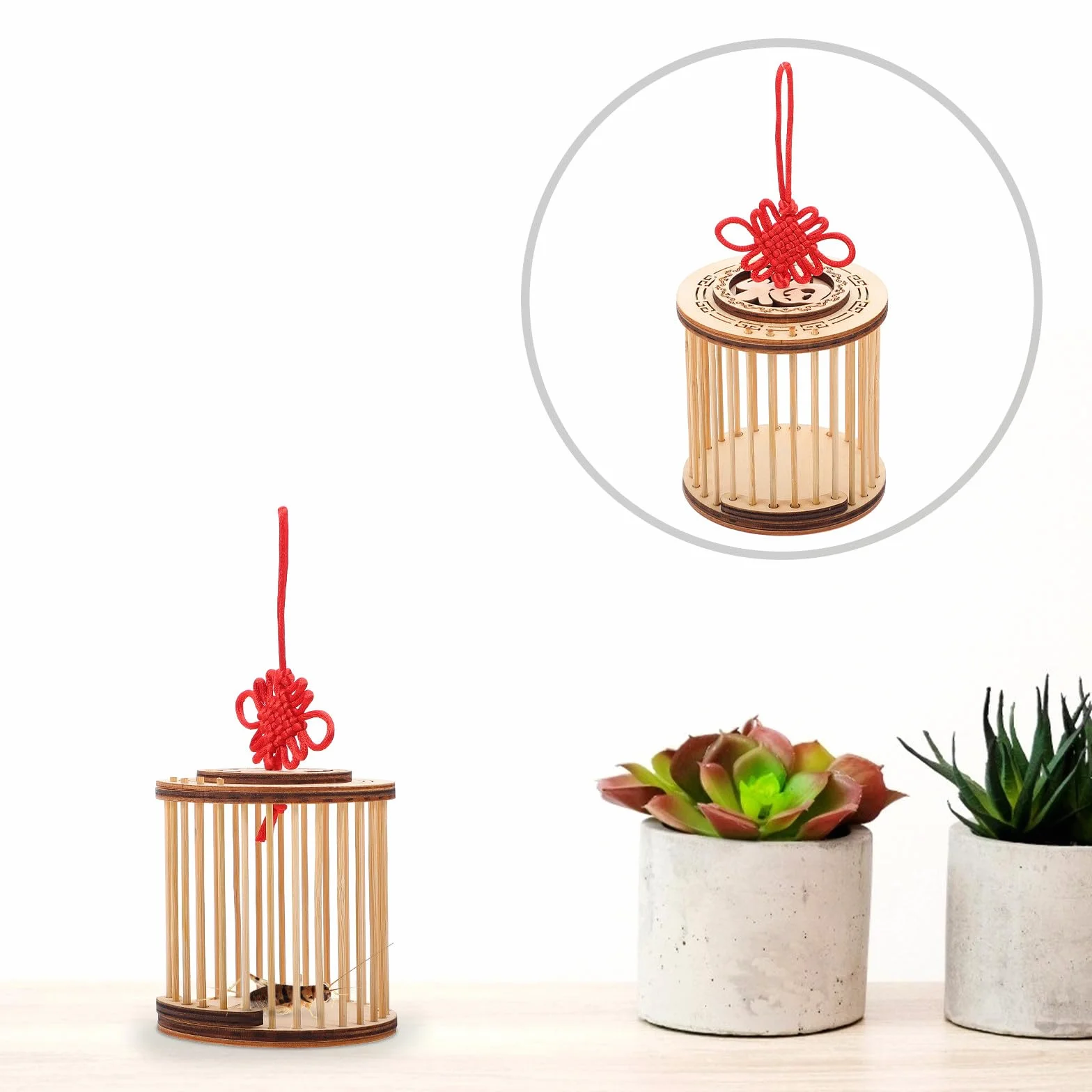 TOYANDONA Jaula de Madera para Grillos y Transporte Ligero y Estable para Mascotas Insectos para Aficionados la Exploración Natural