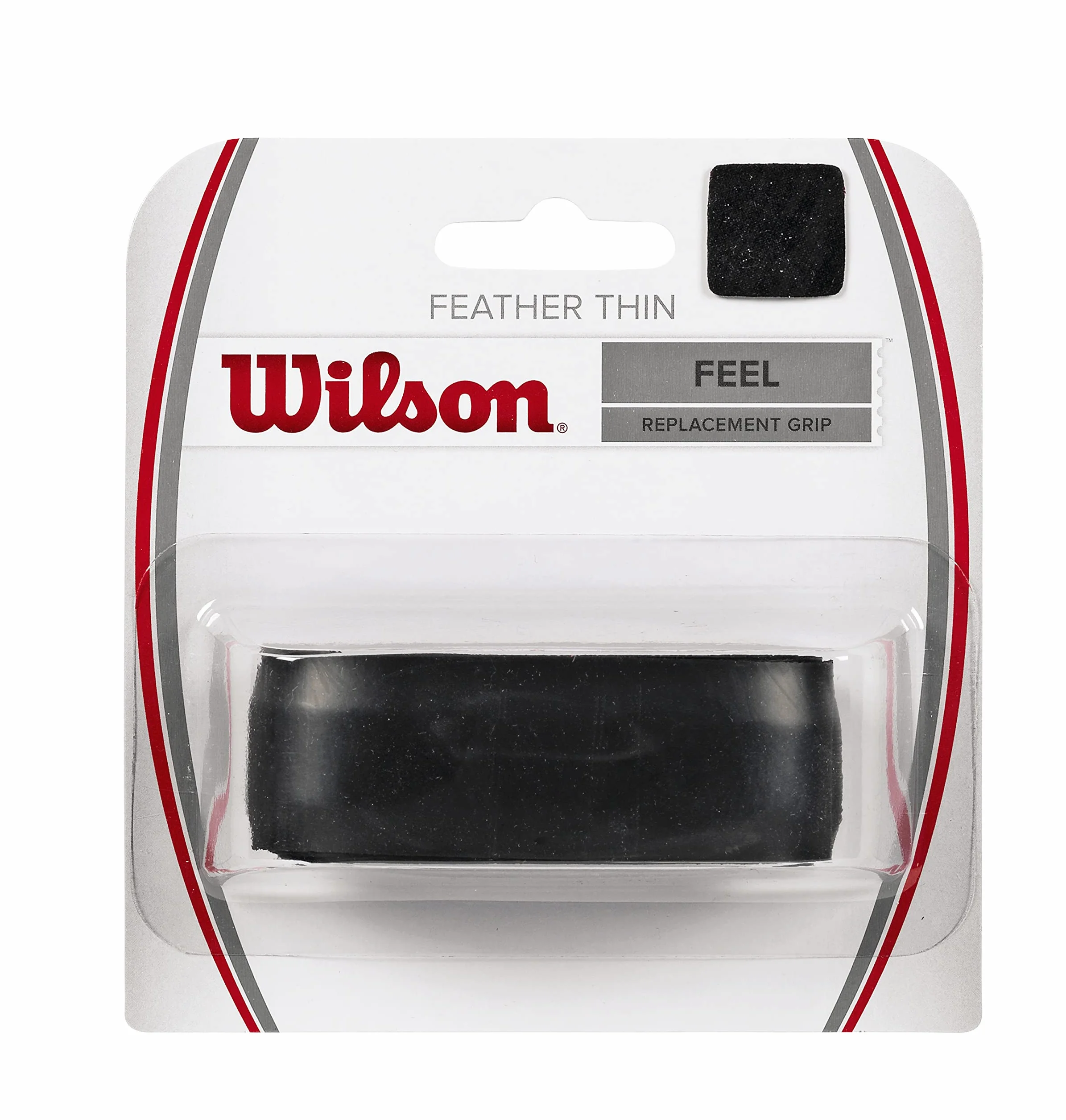 Wilson Featherthin Grip Overgrip Raqueta Negro NS