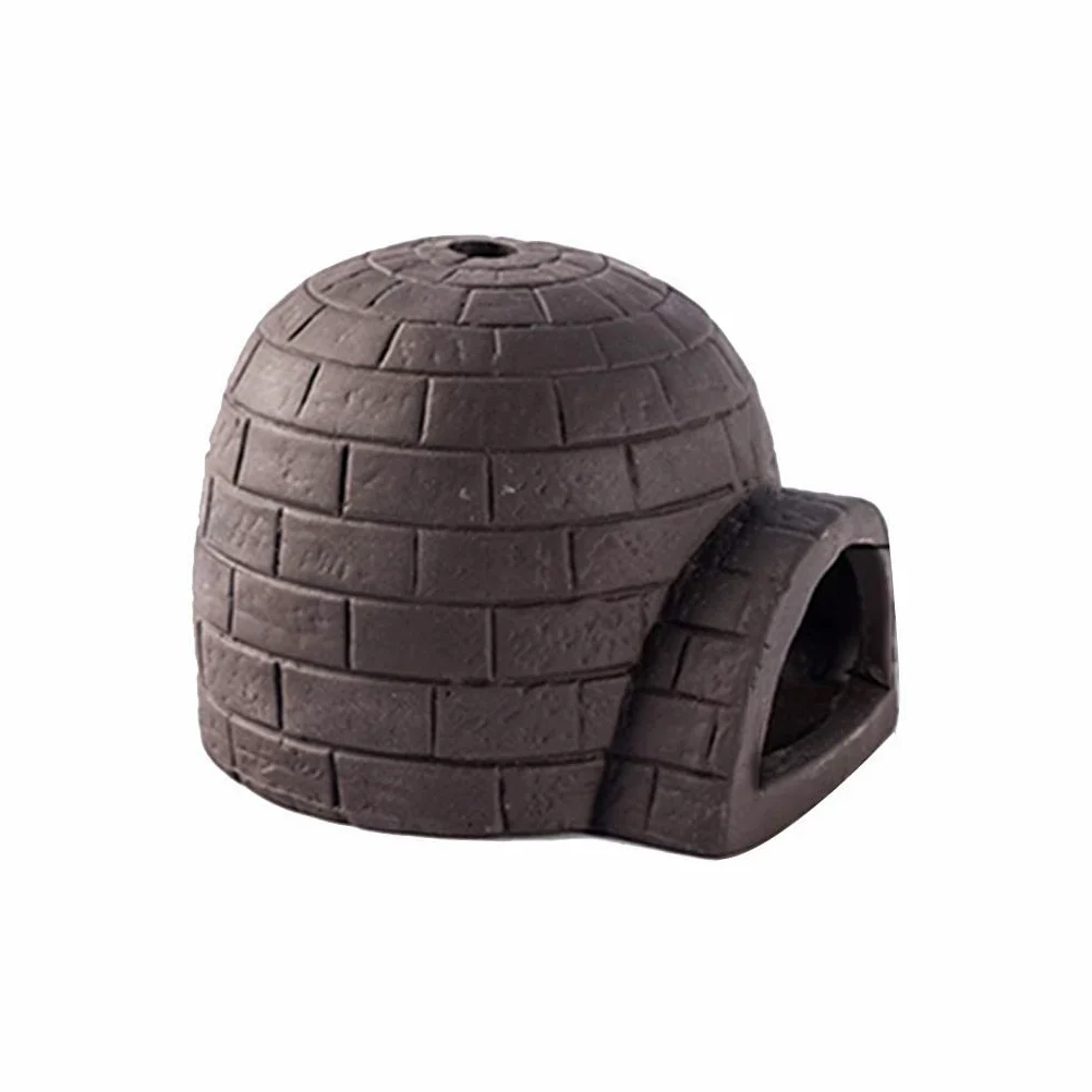 Casa de Nieve escondite de Reptiles, paisajismo de Acuario, decoración de hábitat, escondites de Peces, lagartos y Tortugas, Accesorios para Cajas de Cuevas de Reptiles