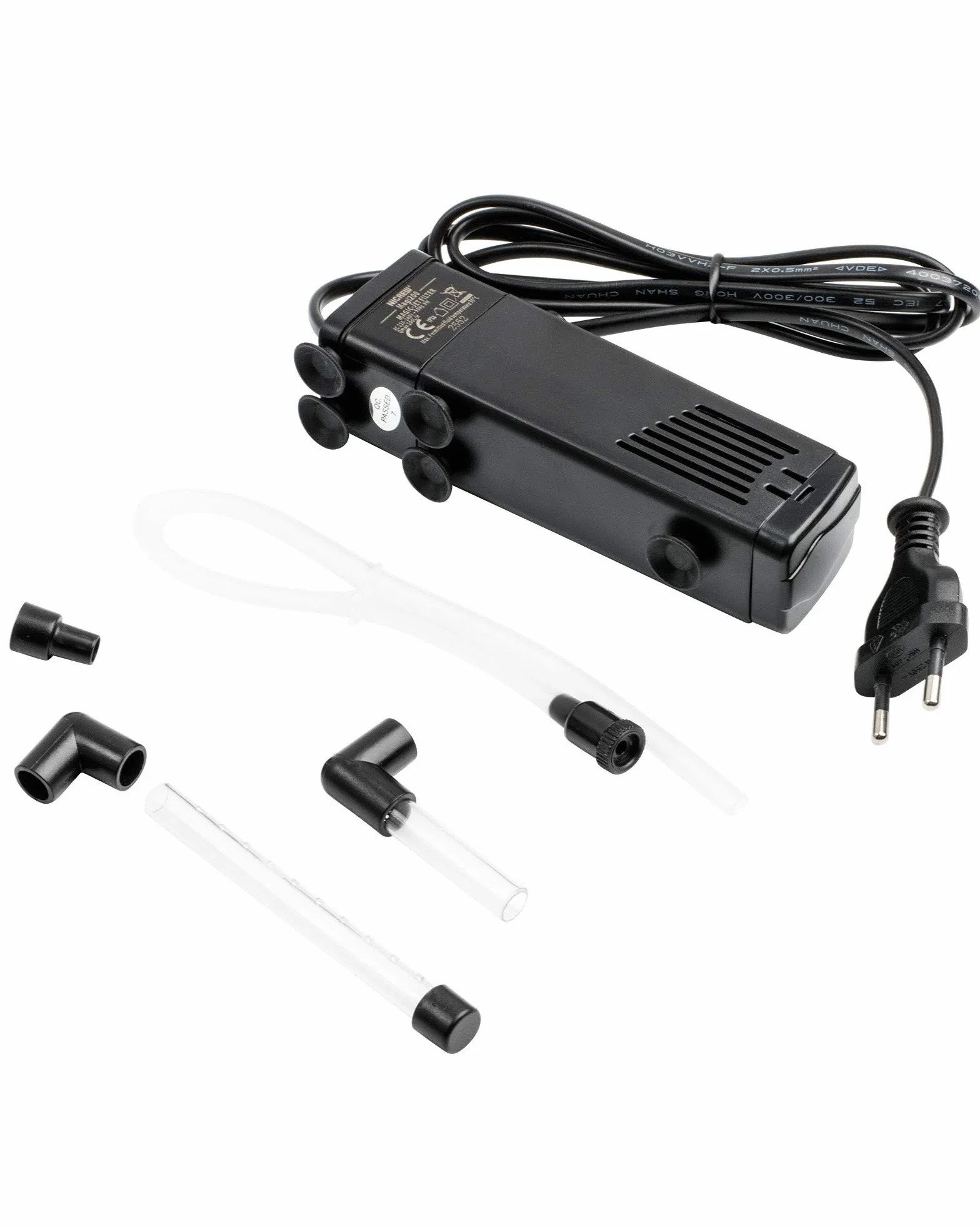 NICREW Filtro para Acuario 20 L, Filtro Acuario Interno con Carbón Activado de Flujo 150 L/H, Filtros Internos para Acuarios, 3.5 W