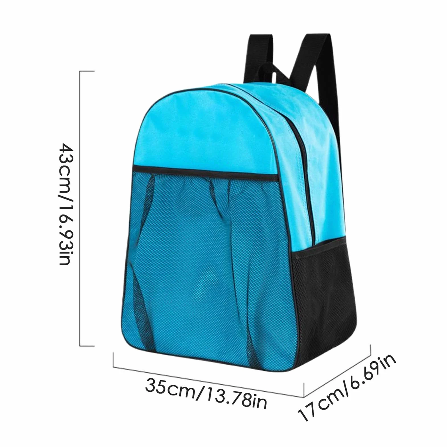Mochila de almacenamiento para patines de hielo impermeable portátil multifuncional