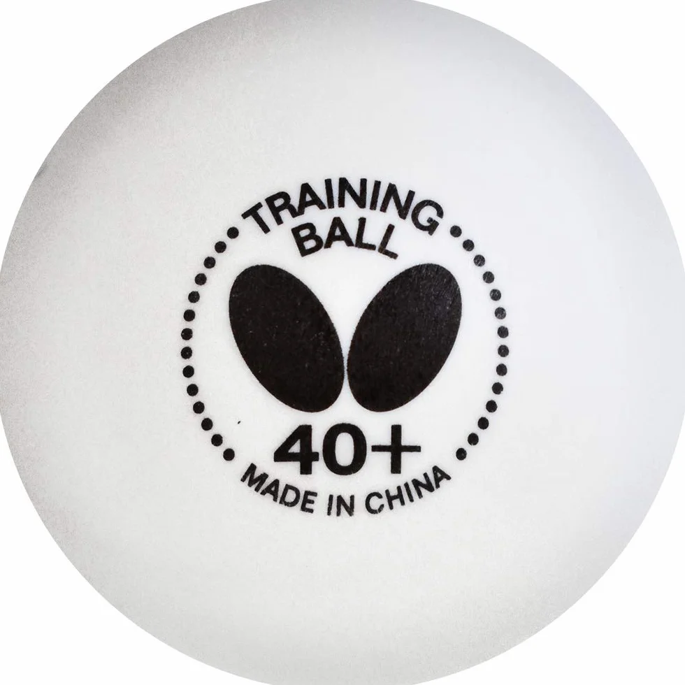 Butterfly 40+ Pelota de Entrenamiento Blanca Caja de 6 o 120 Bolas