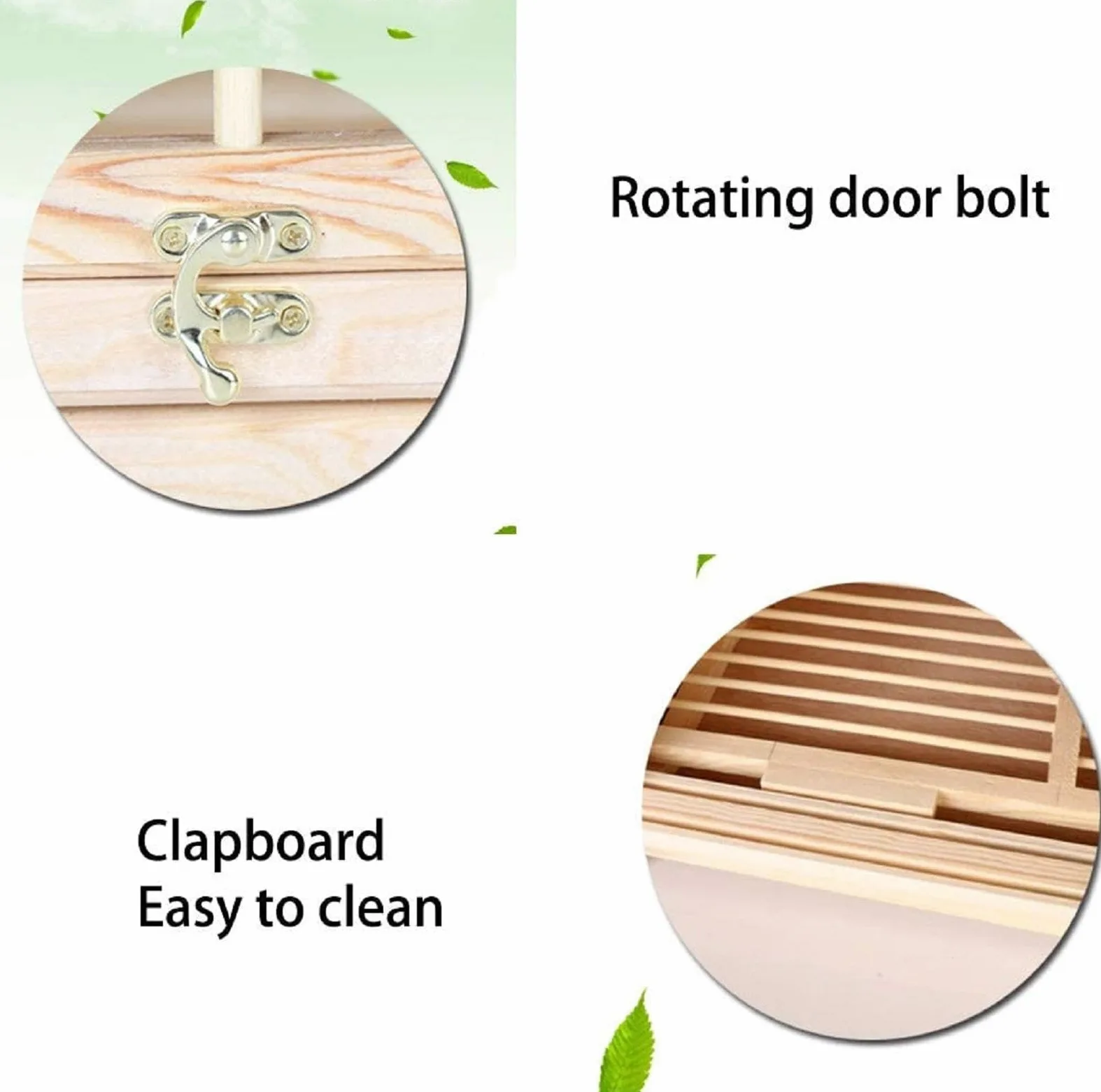 Jaula de pájaros de madera maciza para palomas con perno giratorio para puerta, ideal para emparejamiento y suministros de carreras