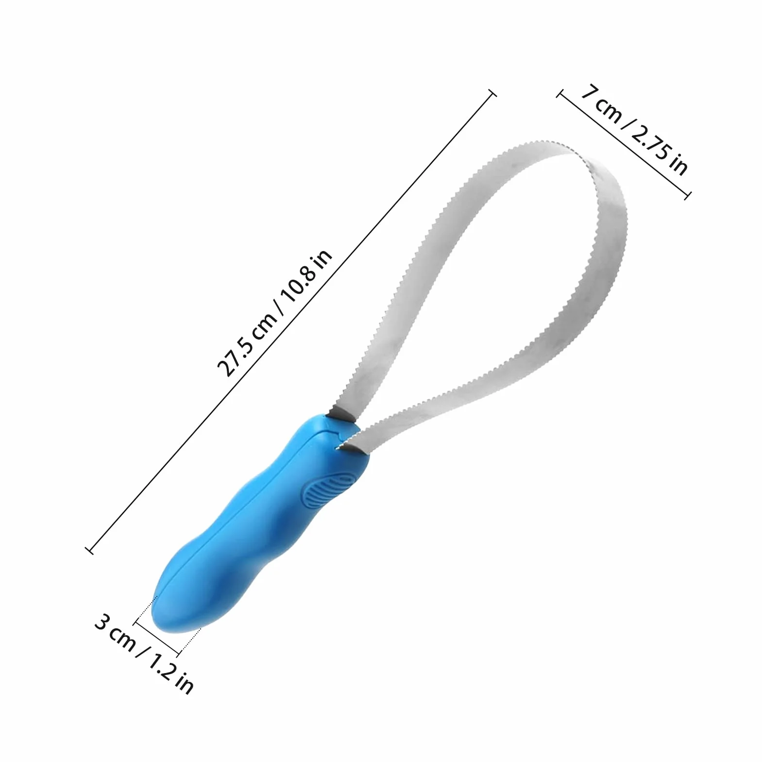 Hoja De Muda De Pelo De Doble Cara - Herramienta De Muda De Pelo Para Perros Y Caballos De Acero Inoxidable De 27,5 X 7 X 3 Cm | Cepillo De Dientes Fino Y Grueso De Metal Para Mascotas, Cuidado Del Ca