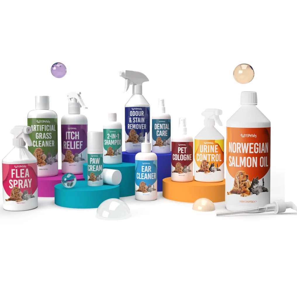 Petsly® Spray Antipulgas para Perros y Gatos -500ml- No Mancha - Antiparasitario Perros con Geraniol - Tratamiento Anti Pulgas, Garrapatas y Ácaros para el Hogar, Muebles y Textiles - Antipulgas Gatos