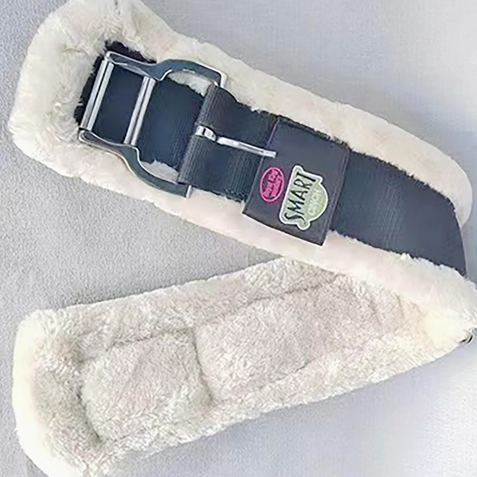 Cincha elástica de forro polar para caballo, transpirable, ligera, para sillines ingleses