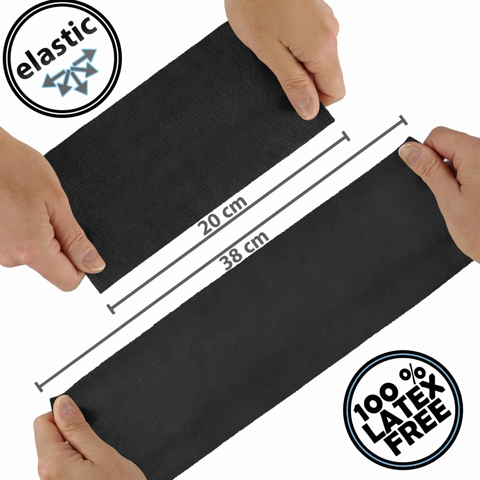 ALPIDEX 6 Rollos Venda Adhesiva 10 cm x 4,5 m Venda Cohesiva Envoltura Tape Deportiva Bendaje Autoadhesiva Mano Rodillas Tobillo Vet Wrap Perro Gato Caballo, Color:negro