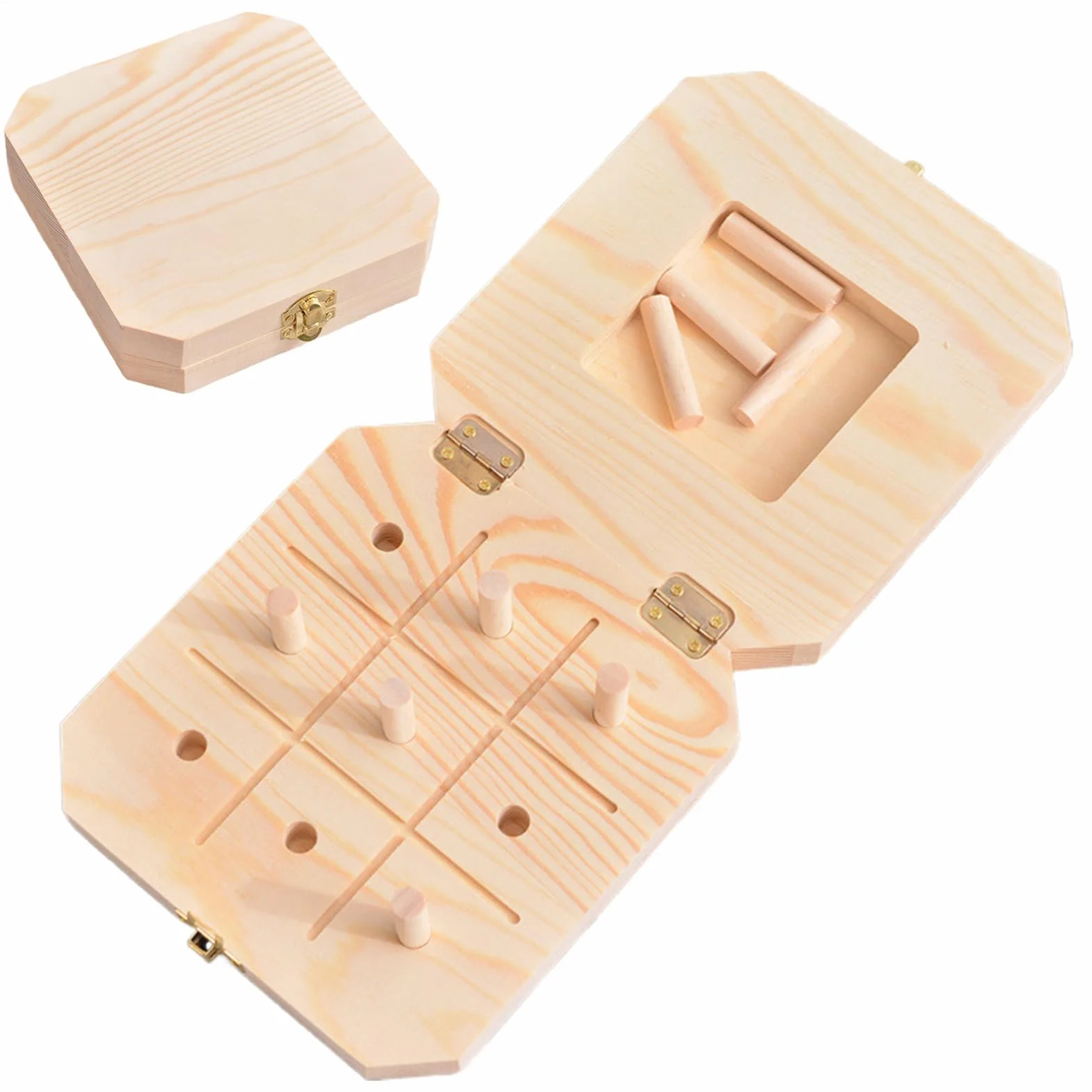 Tablero de Clavijas de Madera para Entrenador de Velocidad de Reacción, 9 Agujeros para Motricidad Fina y Coordinación Mano-Ojo