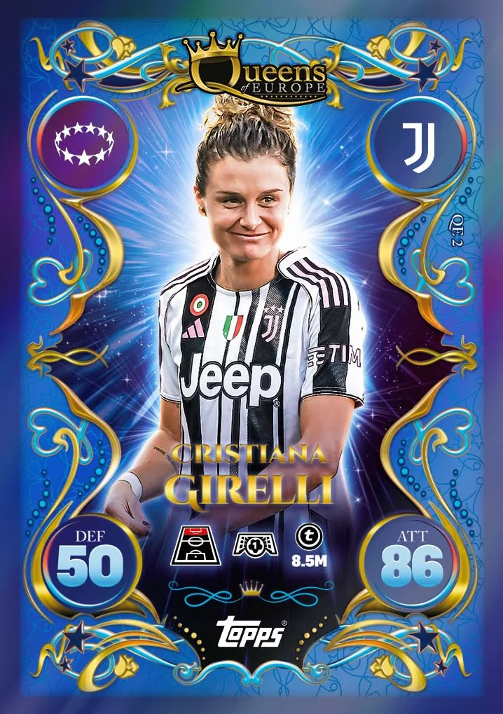 Topps UCC Match Attax 2025/26 Update Eco Pack #3 Queens of Europe 41 tarjetas 16 exclusivas edición limitada Star Girl
