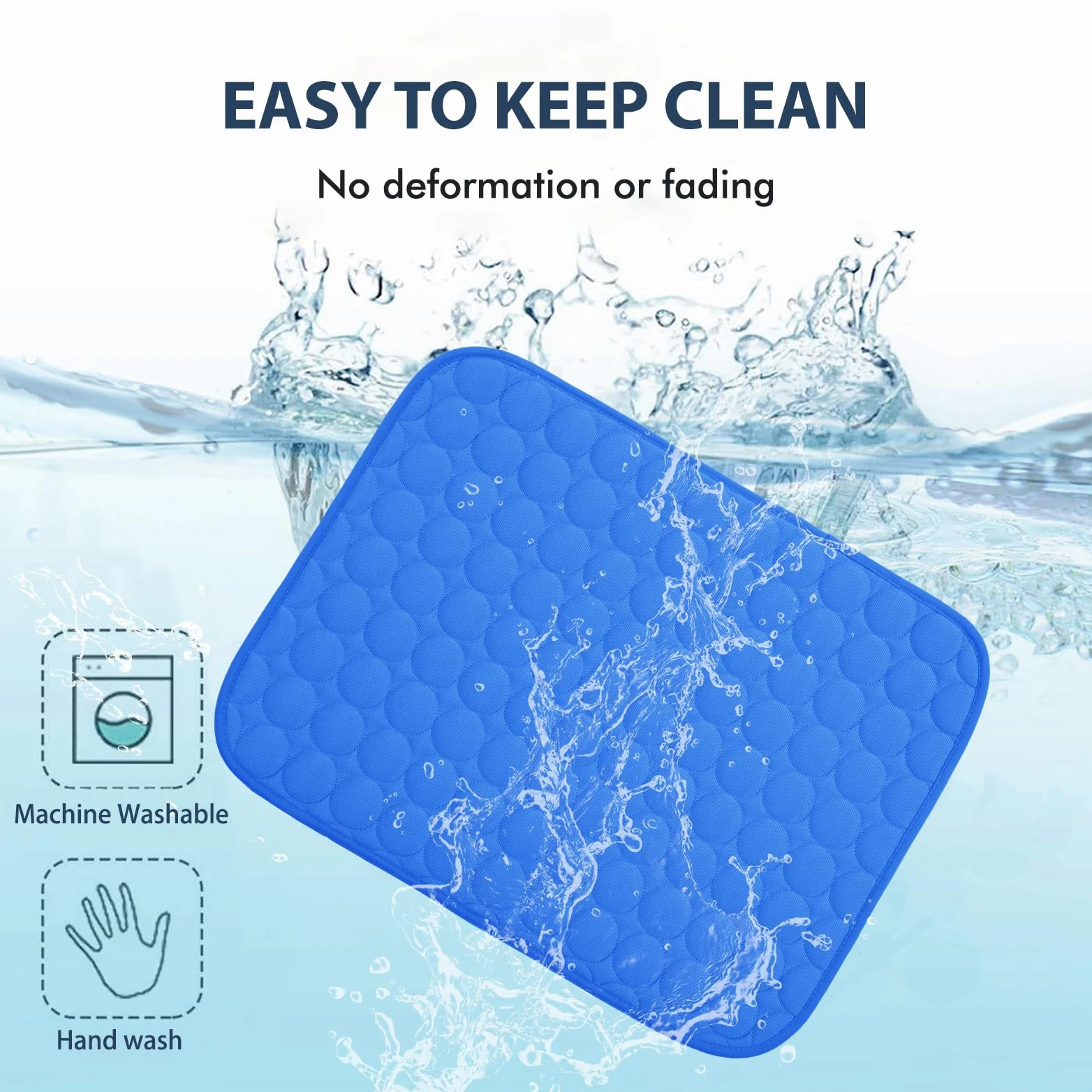 MICROCOSMOS Tapete refrescante de verano y almohadilla para dormir, parte superior de absorción de agua, materiales seguros, fácil de llevar, fácil de limpiar. Mantiene la refrigeración para mascotas