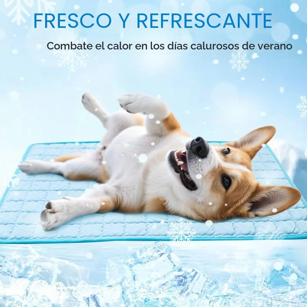 2025 Nueva alfombrilla de refrigeración para perros, cojín de refrigeración portátil lavable para mascotas para perros y gatos, alfombrilla de dormir para hogar y exterior, refrigeración para mascotas