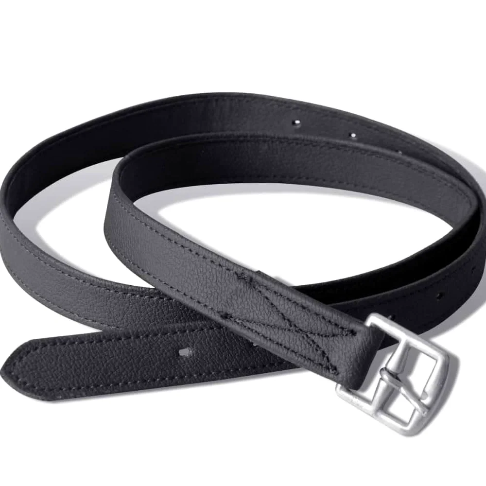 Equestrian - Outdoor Recreation - Juego de Sillines de montar a caballo 44,5 cm Cuero Real Negro 18 cm 5 en 1