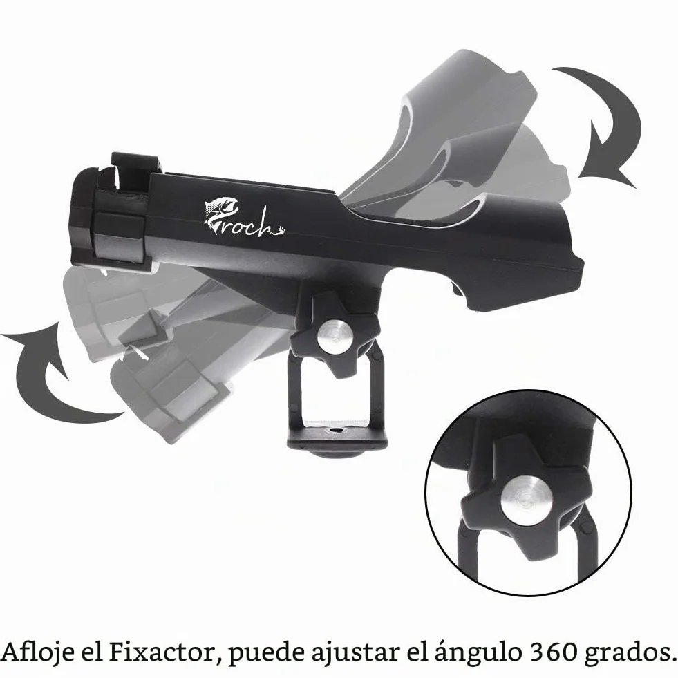Croch 2 x Rod Holders 360 Degree Rotation for Boat Kayak
