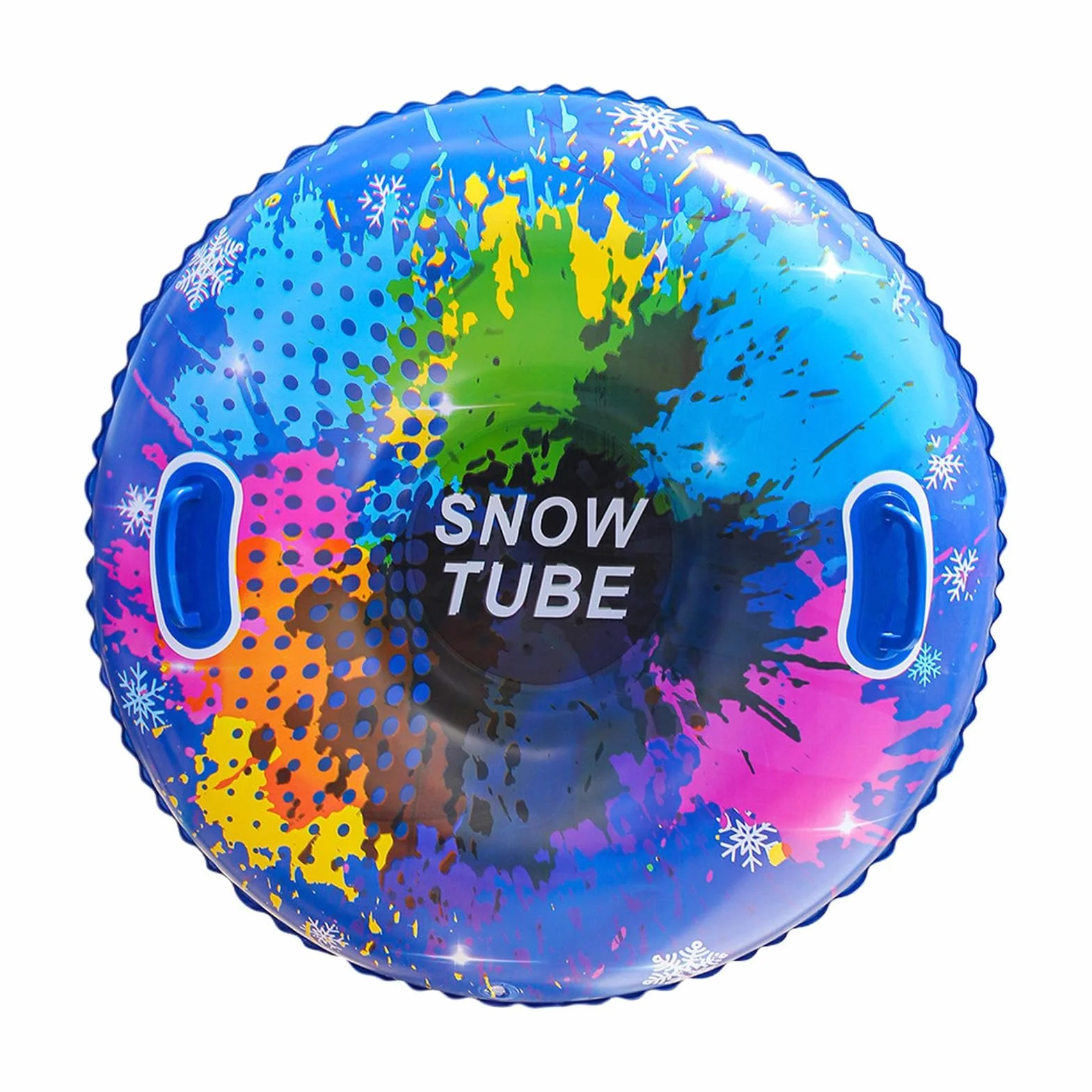 Trineo inflable 87 cm PVC pared gruesa neumáticos nieve niños asas tubo nieve pesado familias